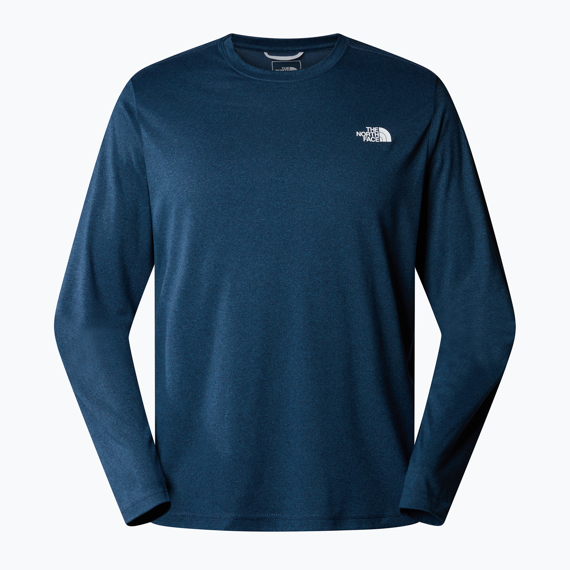 Men's training longsleeve The North Face Reaxion Amp Crew shady blue dark heather (S)