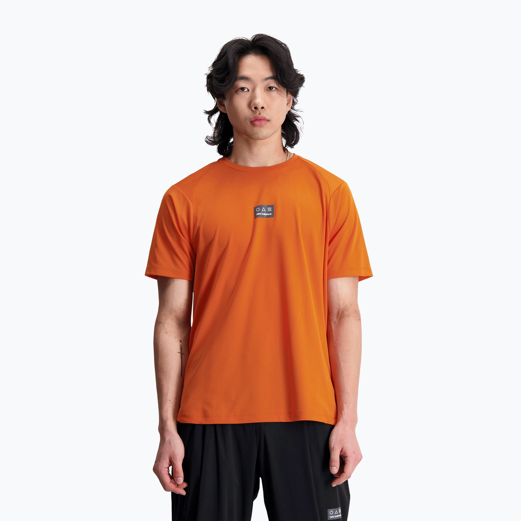 Men's New Balance Impact Run AT N-Vent cayenne running shirt (L)