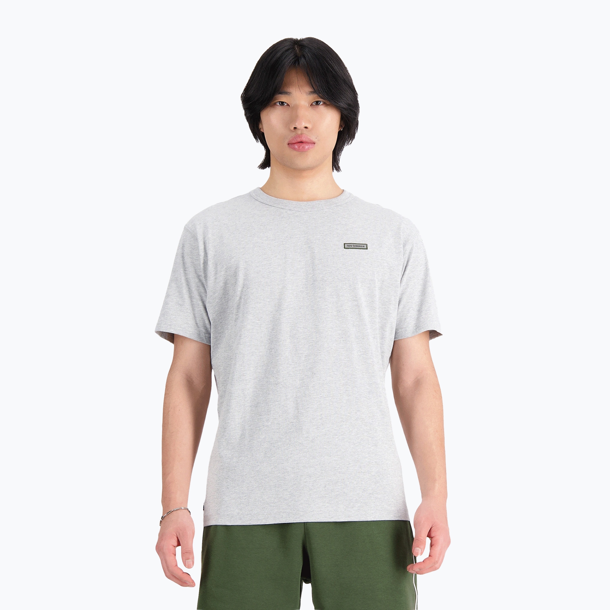 Men's New Balance Essentials Winter athletic grey t-shirt (M)