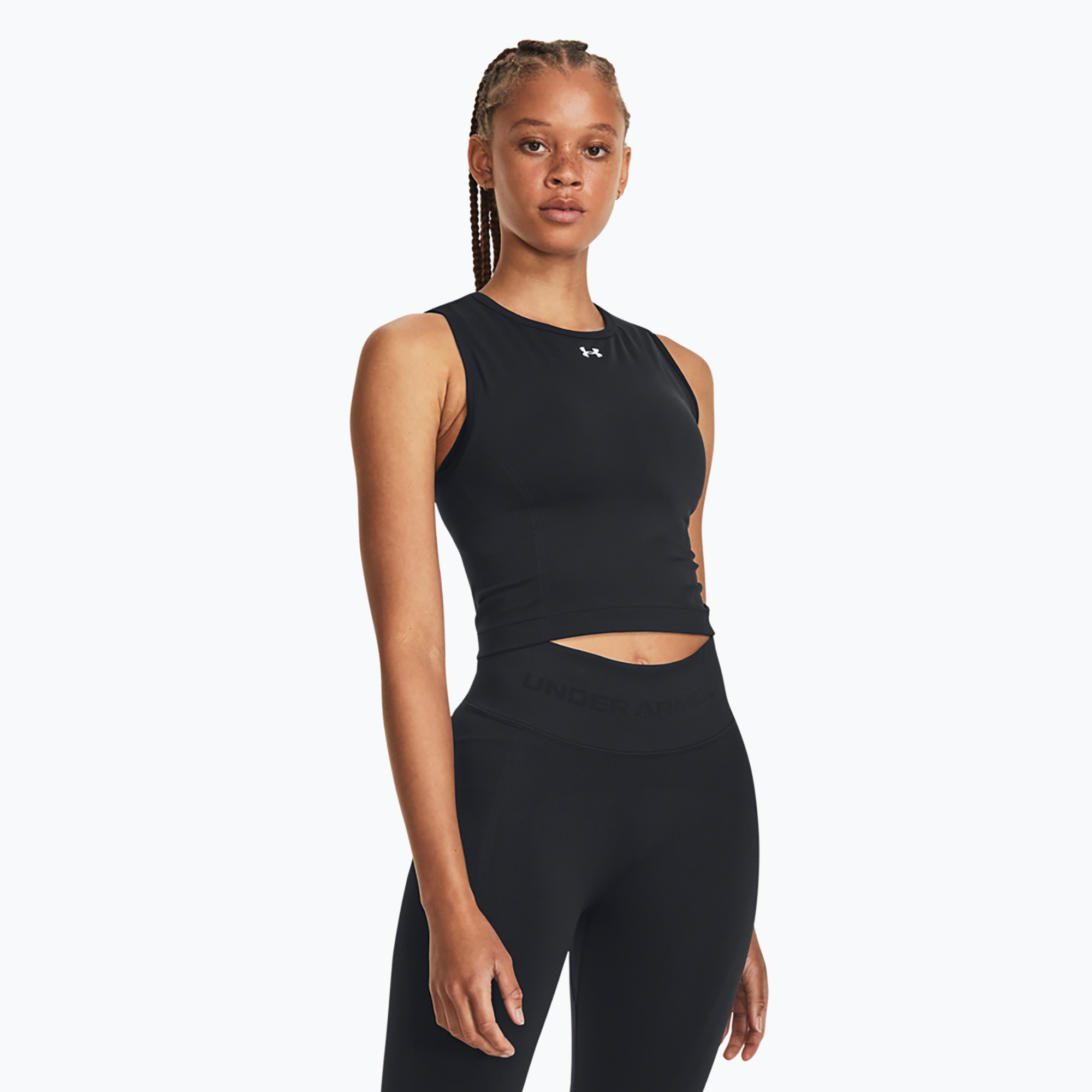 Under Armour Vanish Seamless black/white women's training tank top (XL)