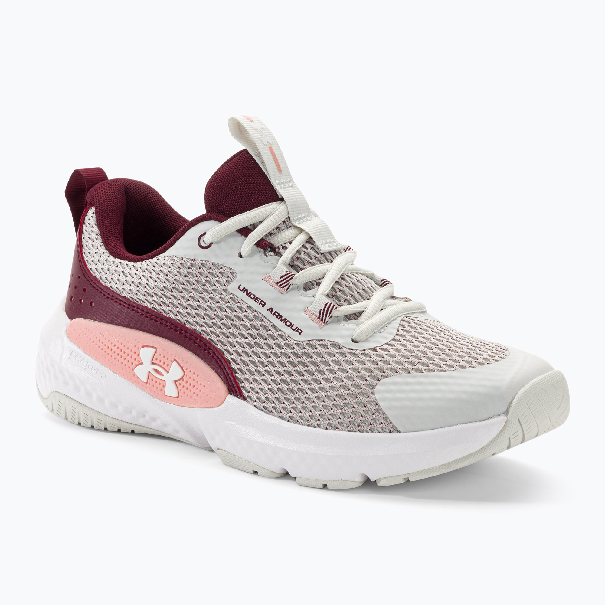 Women's training shoes Under Armour W Dynamic Select white clay/deep red/white (36 EU)
