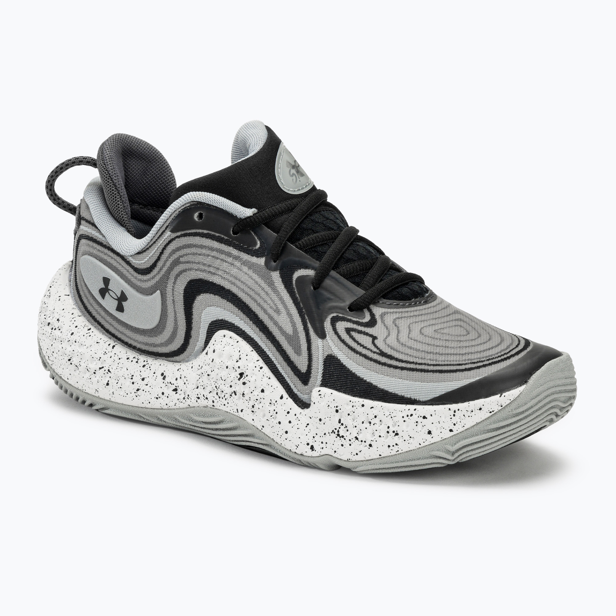 Under Armour Spawn 6 mod gray/black/black basketball shoes (45 EU)