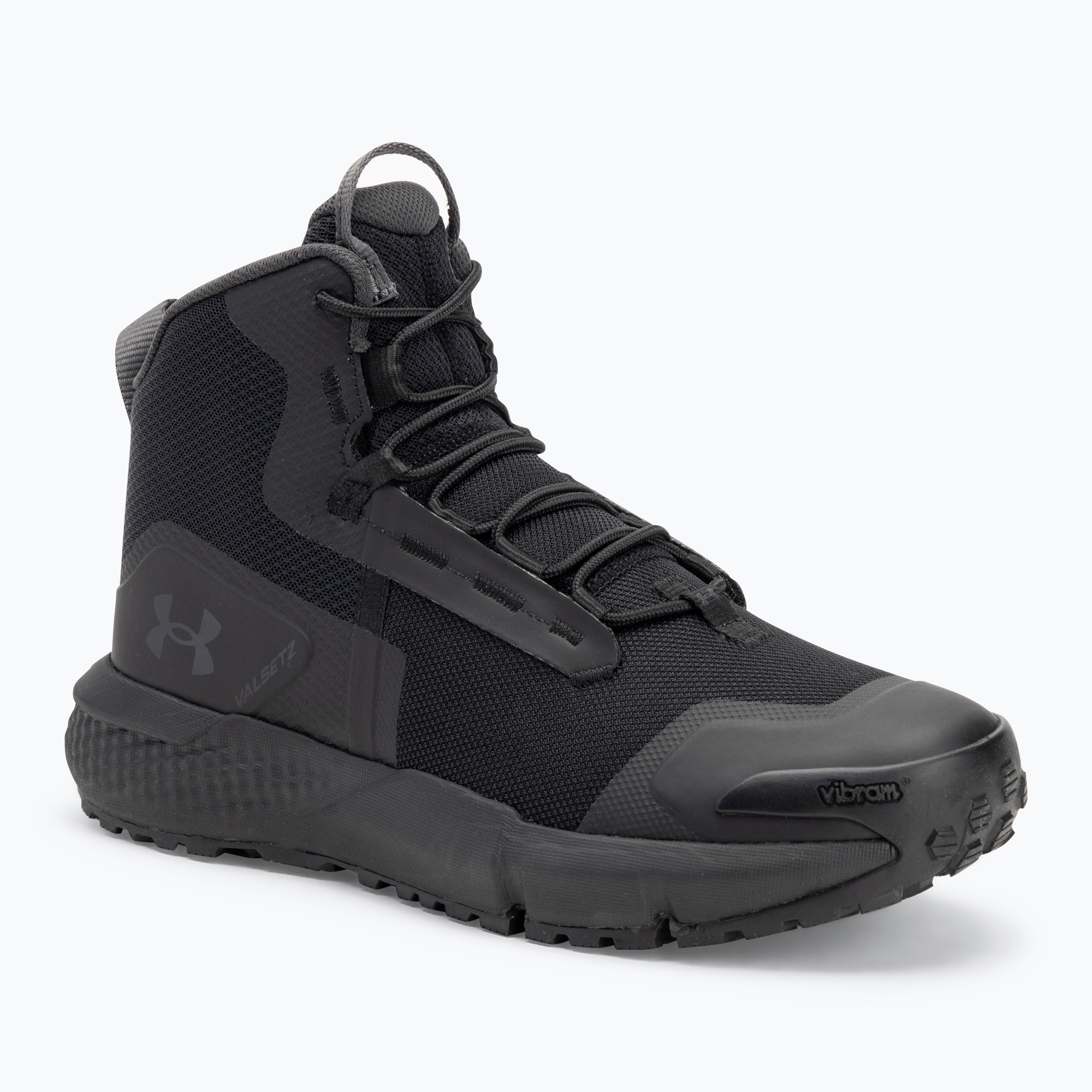Men's tactical shoes Under Armour Charged Valsetz Mid black/black/jet gray (47.5 EU)