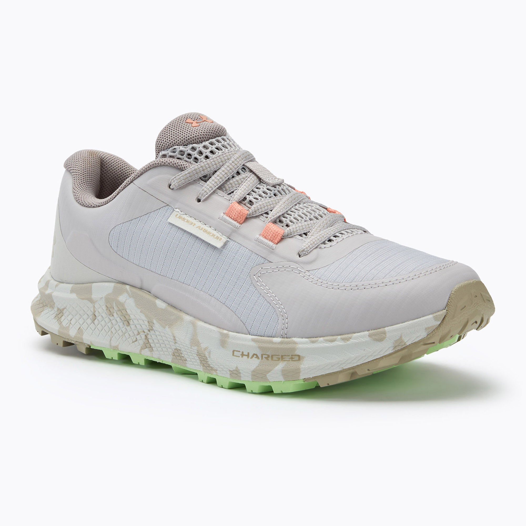 Under Armour Charged Bandit Trail 3 women's running shoes gray matter/white clay/aero orange (38 EU)