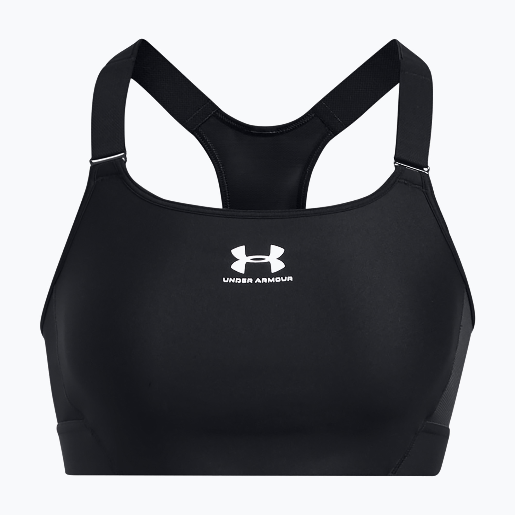 Under Armour HeatGear Armour High black/white training bra (M)