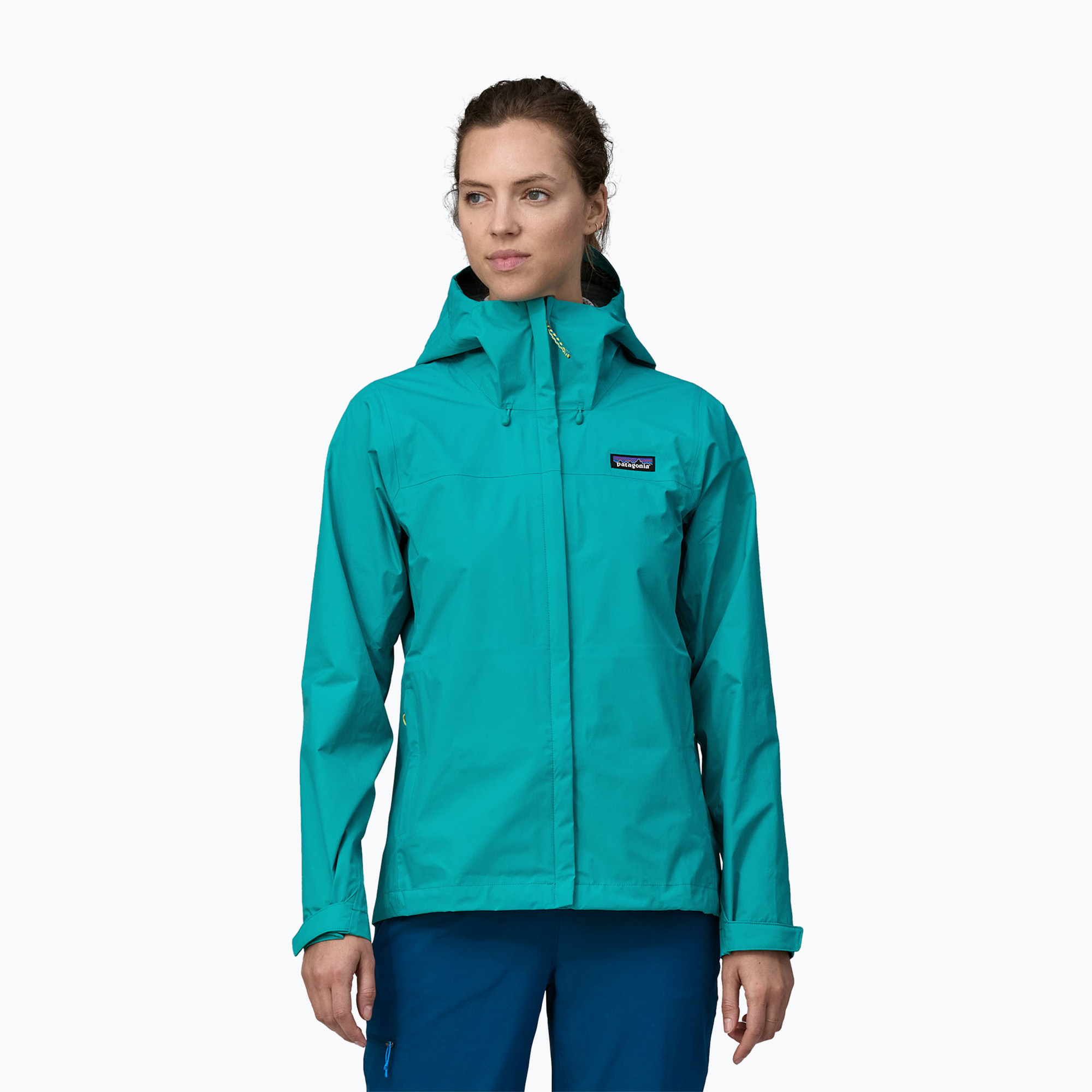 Women's Patagonia Torrentshell 3L Rain jacket subtidal blue