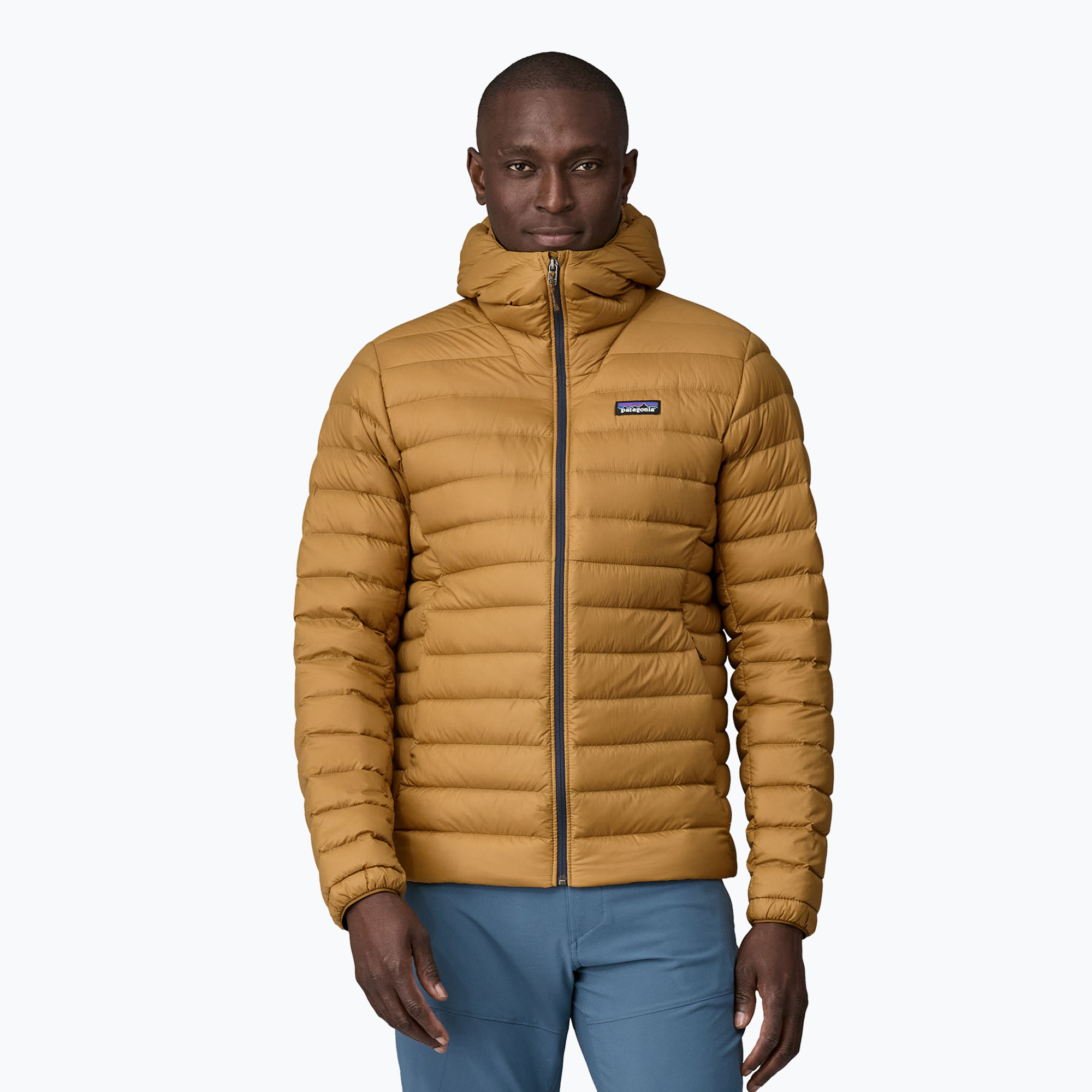 Men's Patagonia Down Sweater Hoody jacket rapotor brown (S)