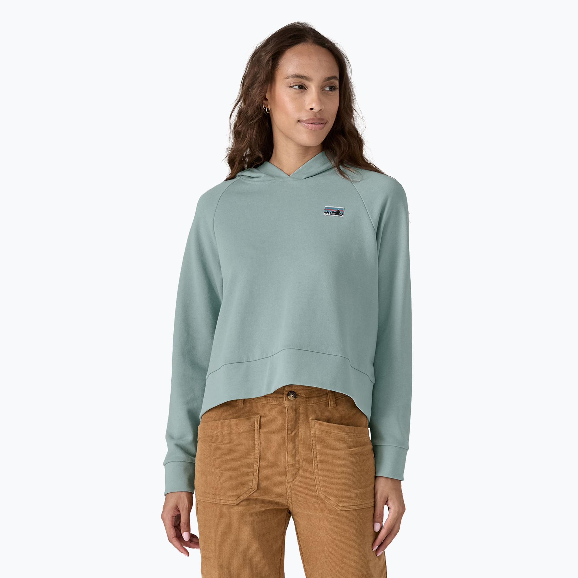 Women's Regenerative Organic Certified Cotton Essential Hoody thermal blue (L)