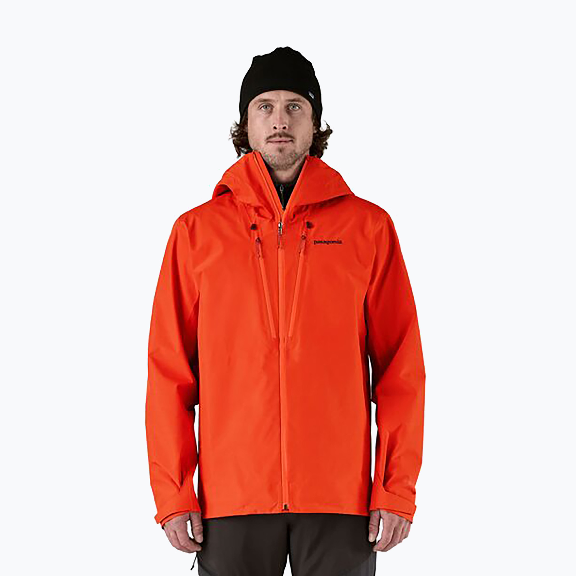 Patagonia men's Triolet pollinator orange rain jacket (M)