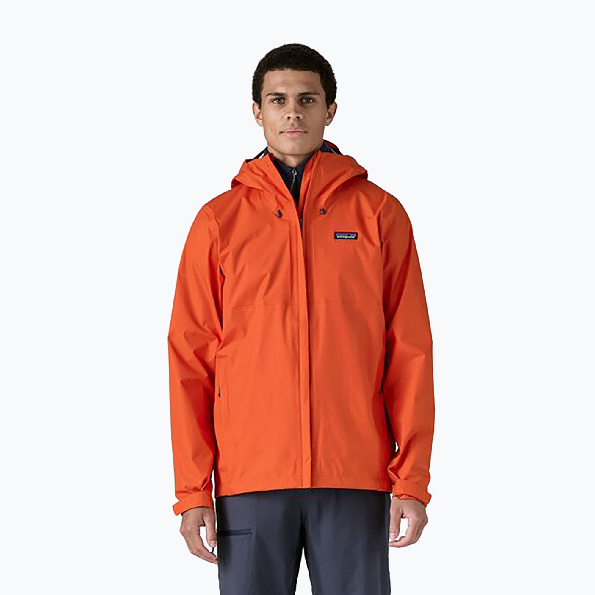 Patagonia men's Torrentshell 3L rain jacket pollinator orange (XL)