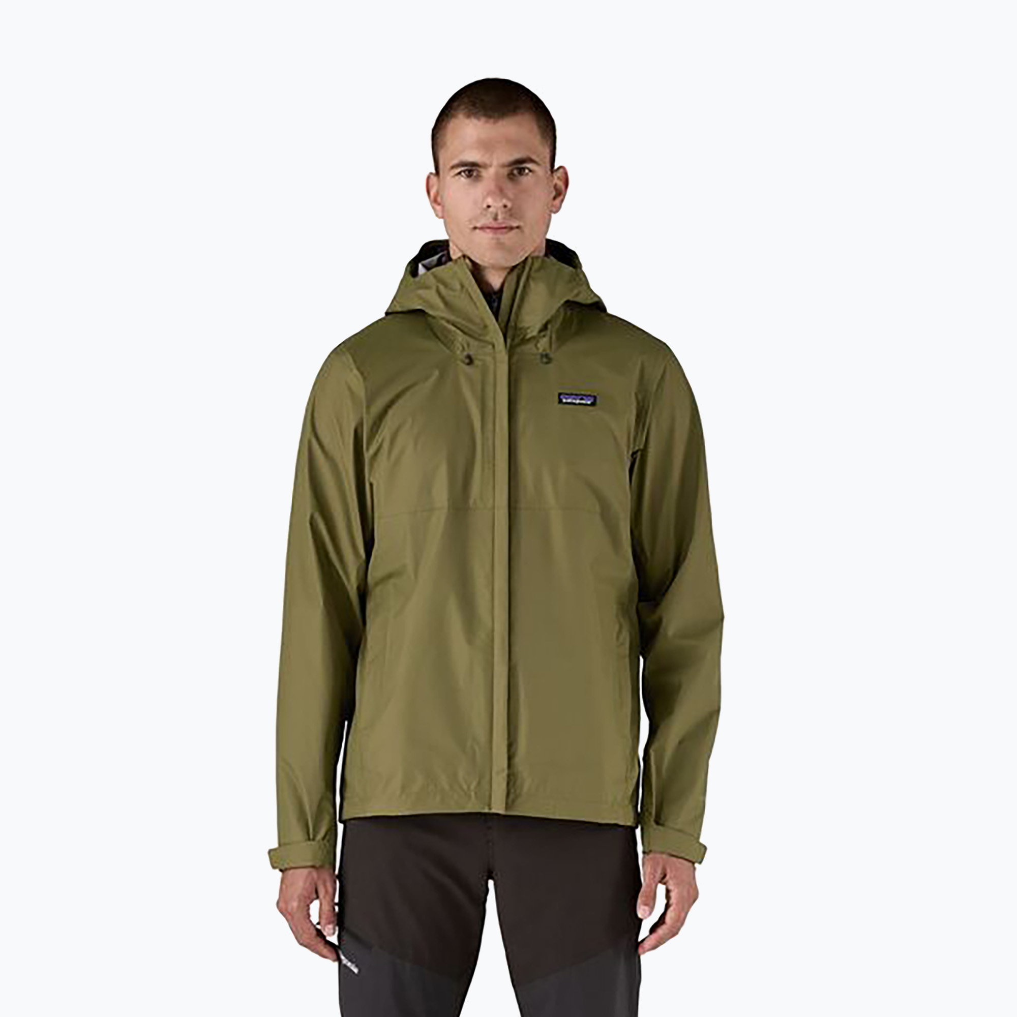Men's Patagonia Torrentshell 3L rain jacket rain tent green