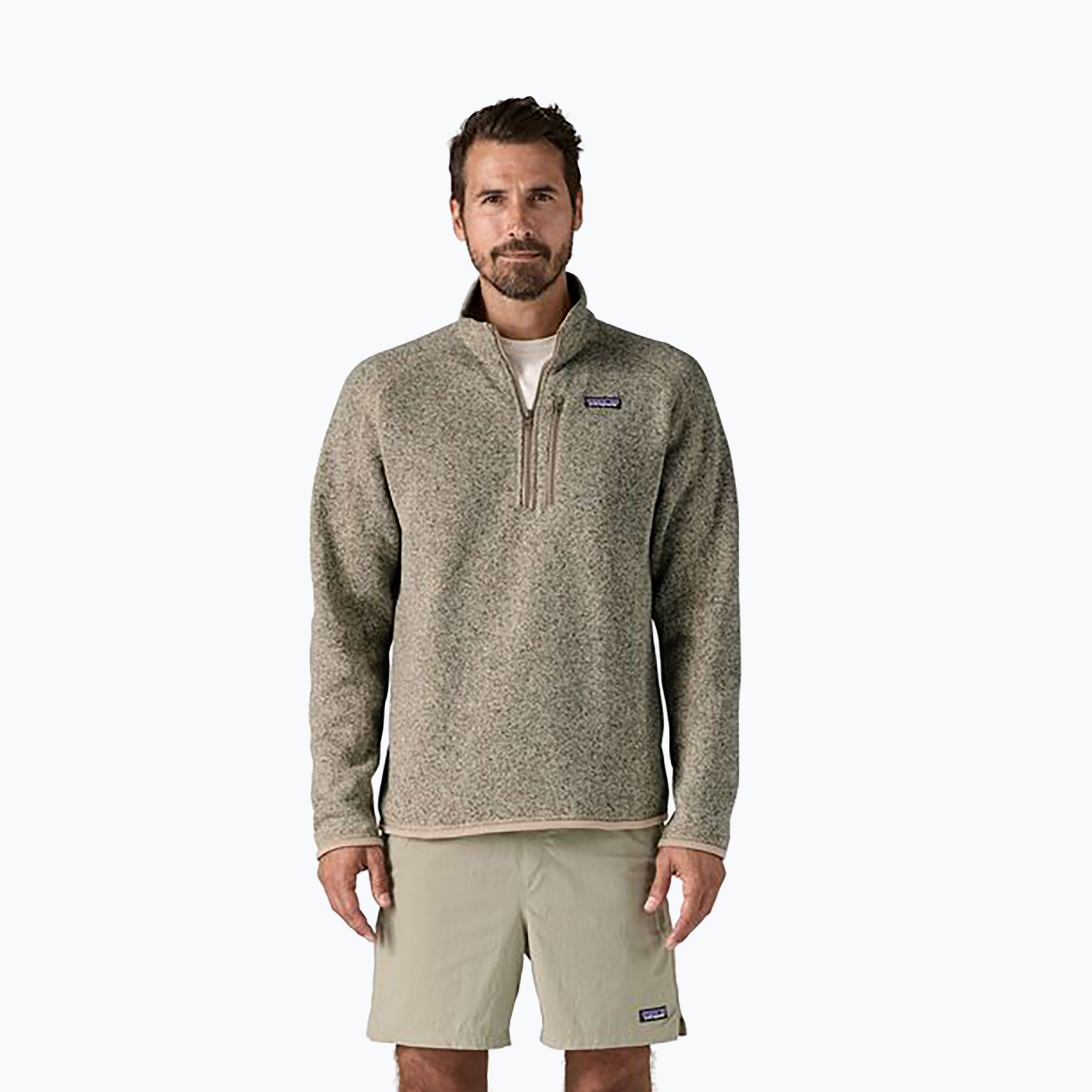 Men's Patagonia Better Sweater 1/4 Zip pelican fleece sweatshirt (L)