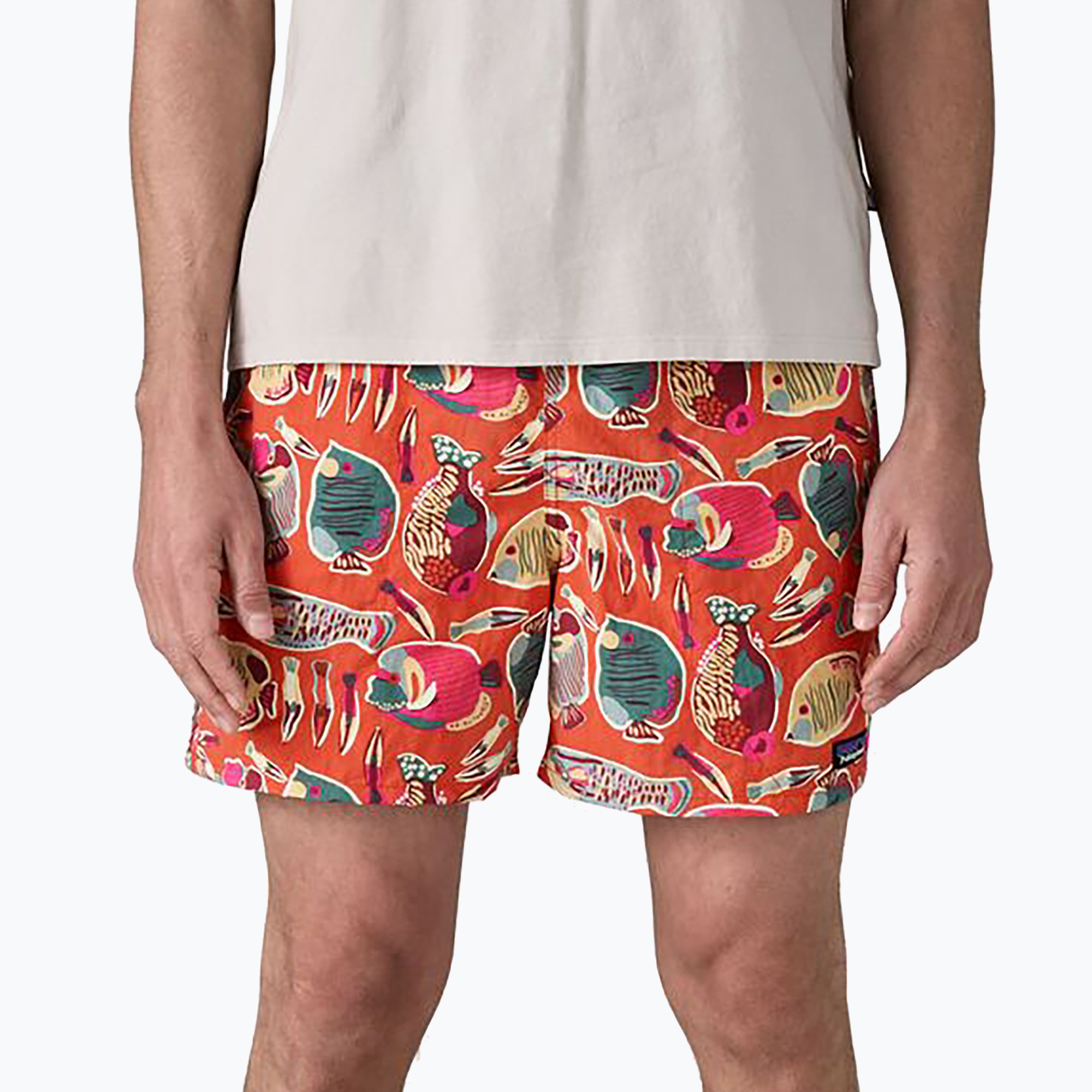 Patagonia men's shorts Baggies 5" wrasse/pollinator orange (L)