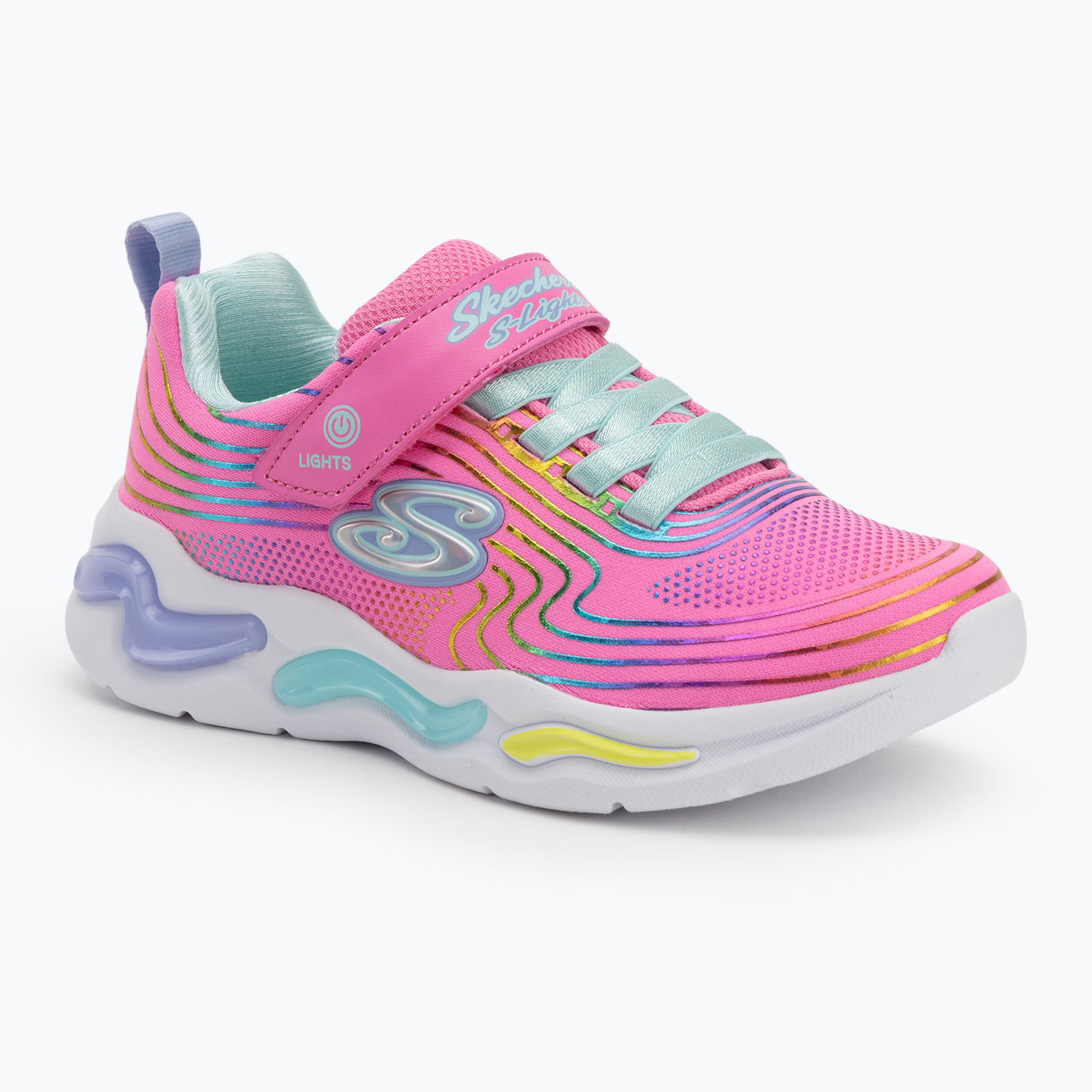 SKECHERS children's shoes S-Lights Wavy Beams pink/multi (29 EU)