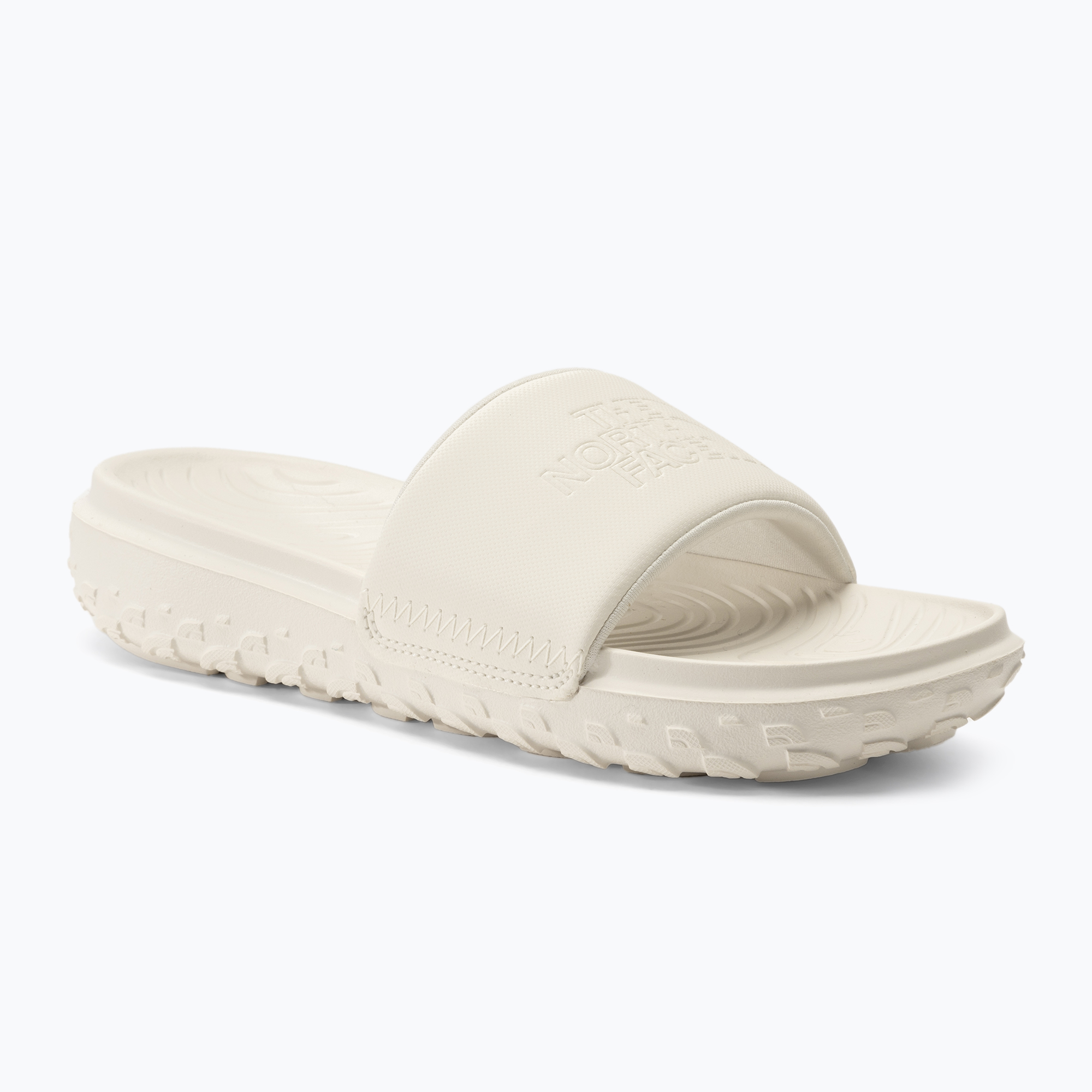 Women's The North Face Never Stop Cush Slide whitedune/white dune (38 (7 US))