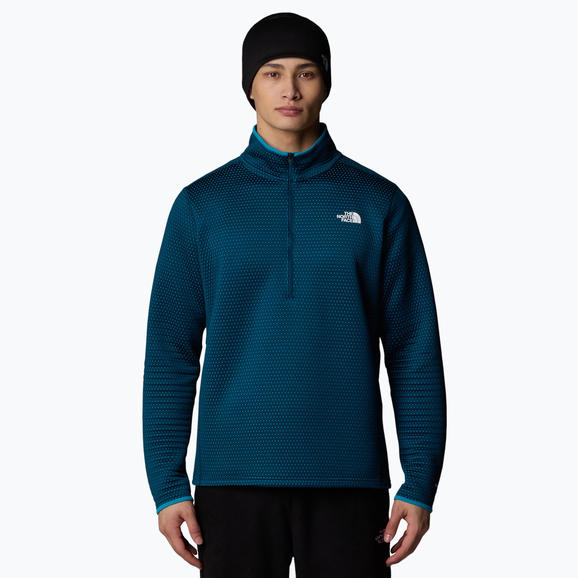 Men's trekking sweatshirt The North Face Vertical Thermal 1/4 Zip midnight petrol (S)