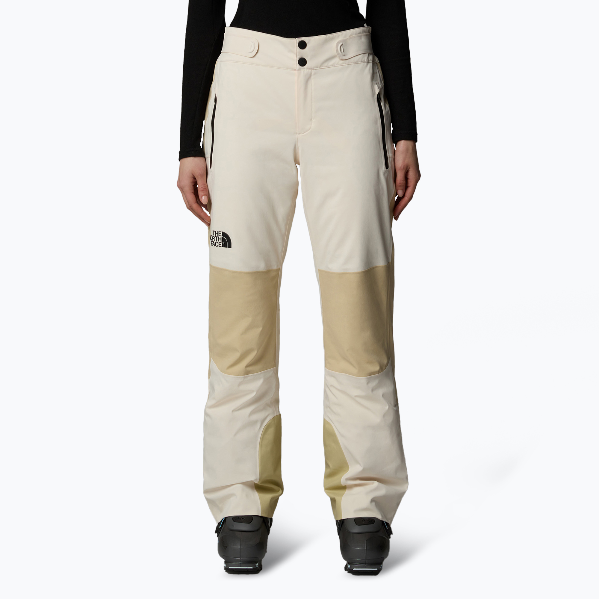 Women's ski trousers The North Face Lenado white dune (L)