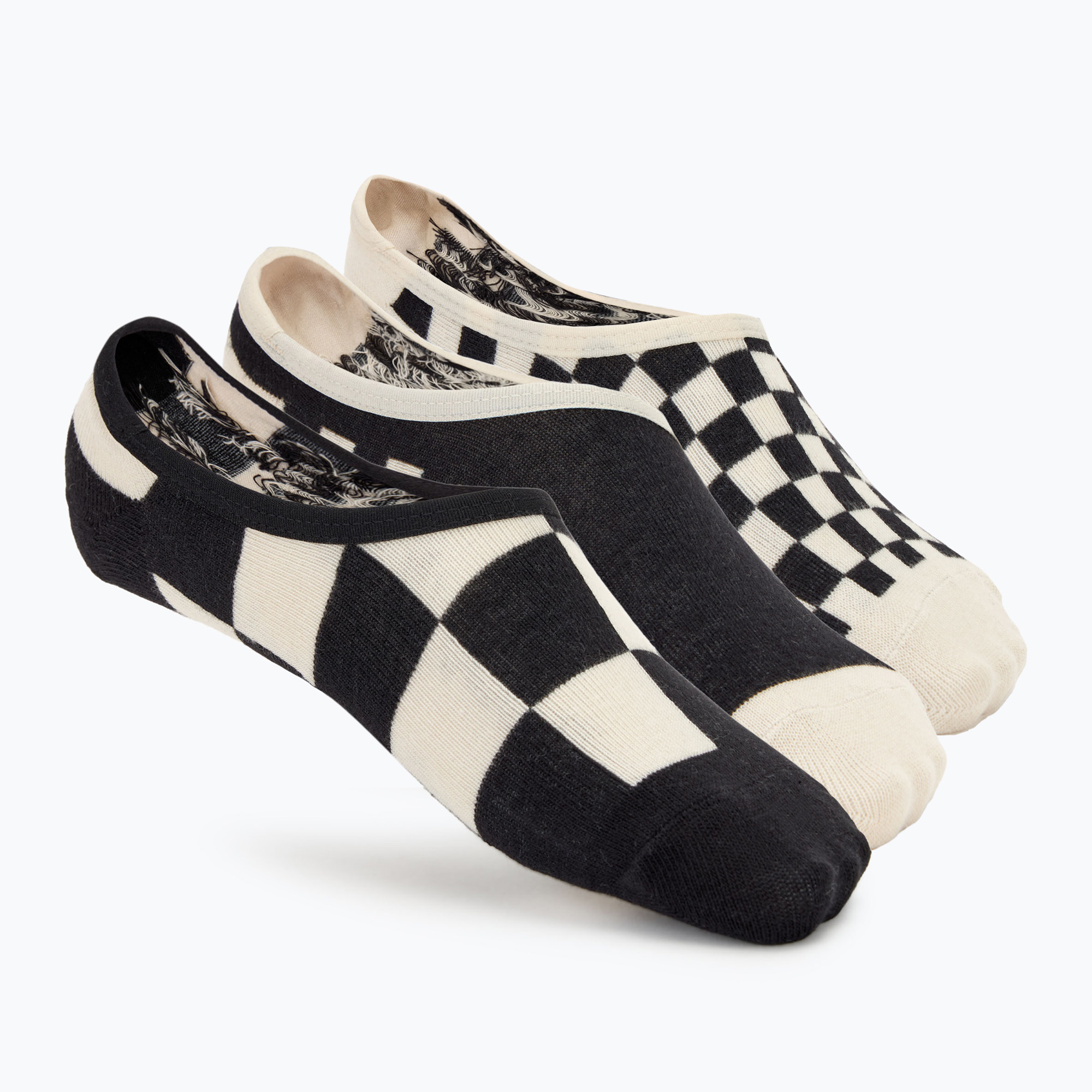 Women's Vans Checker Canoodle socks 3 pairs black (36.5 - 41 EU)