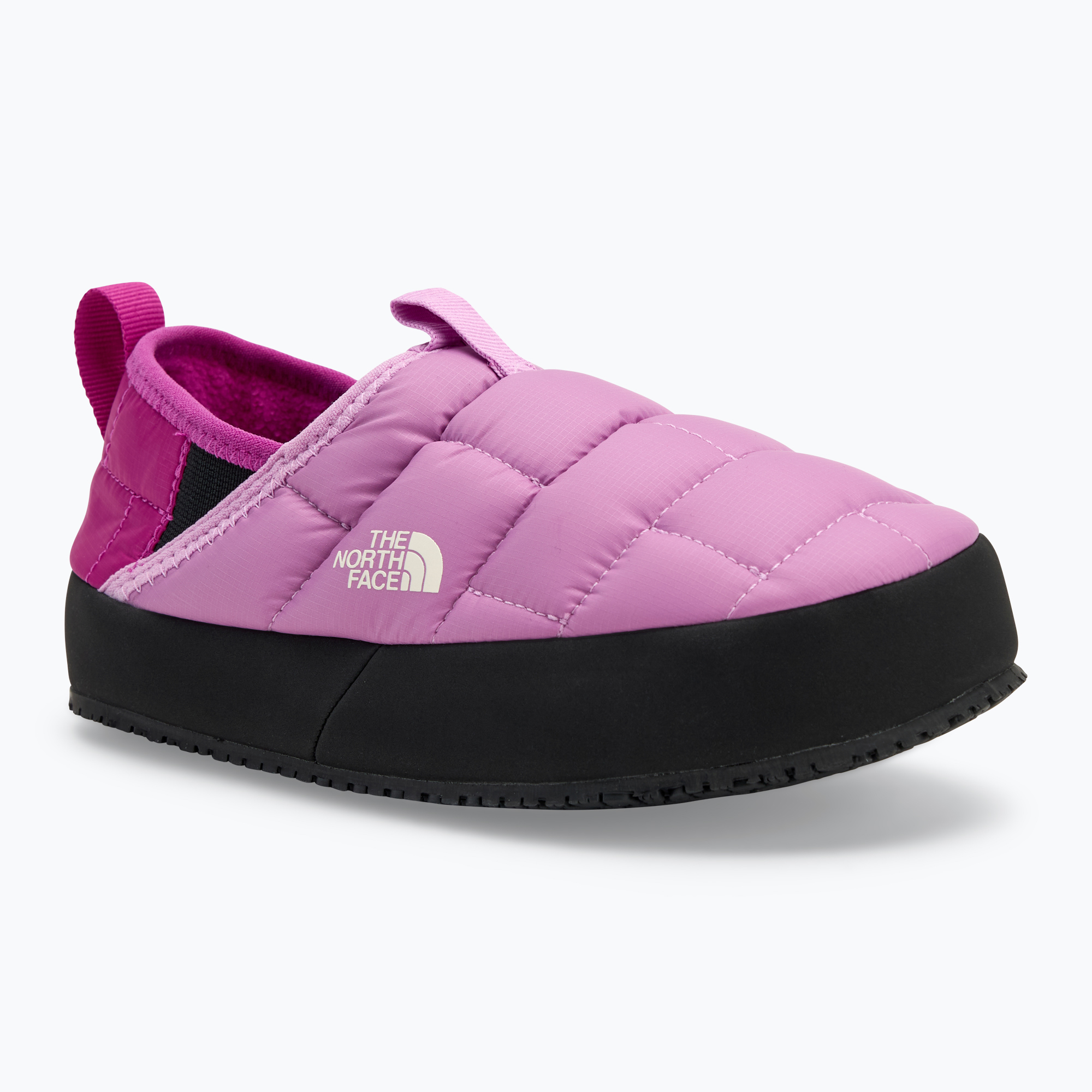 The North Face Youth Thermoball Traction Mule II dragonfruit / deep mulber children's slippers (32 (1 US))