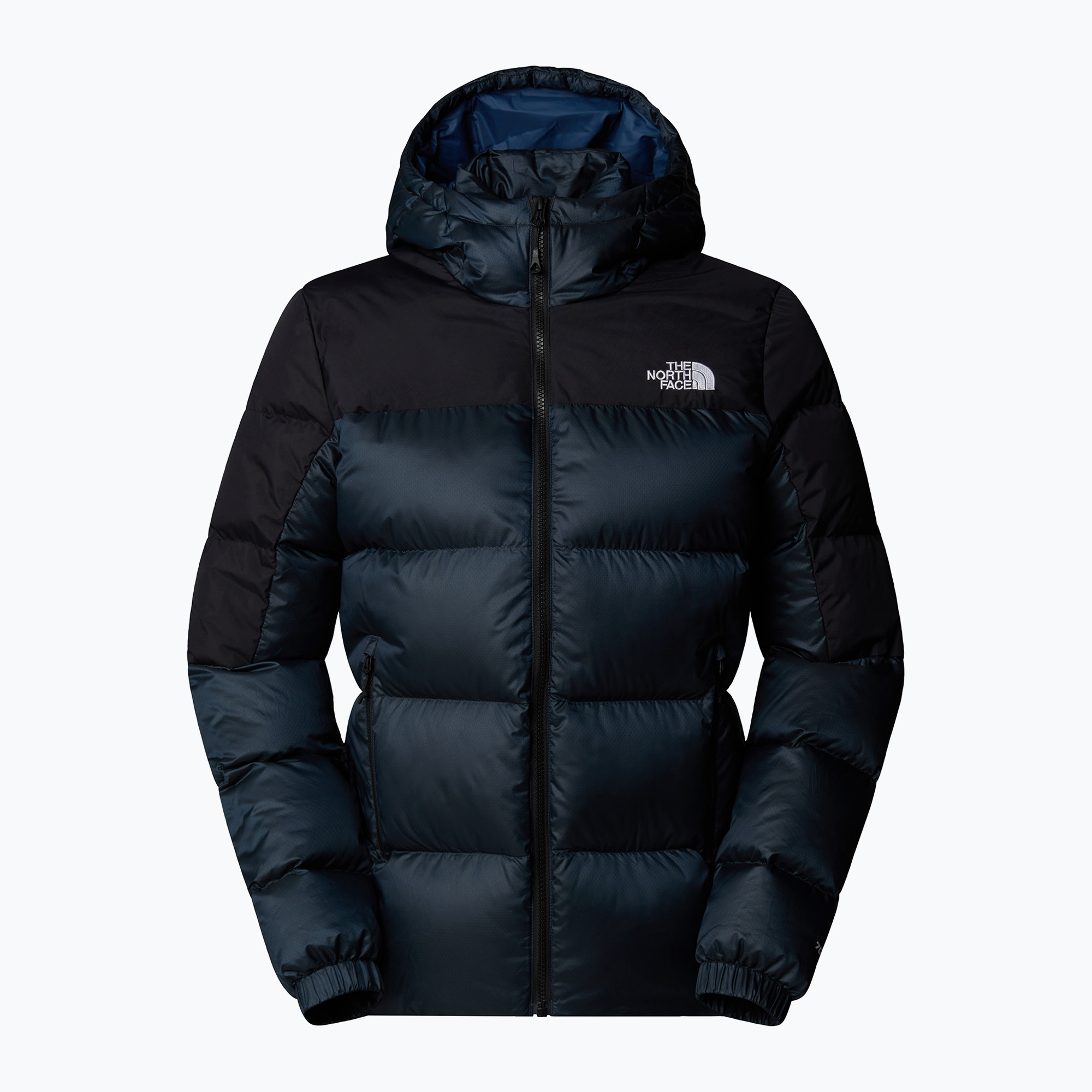 Women's down jacket The North Face Diablo Down 2.0 Hoodie shady blue/black heathe (XS)