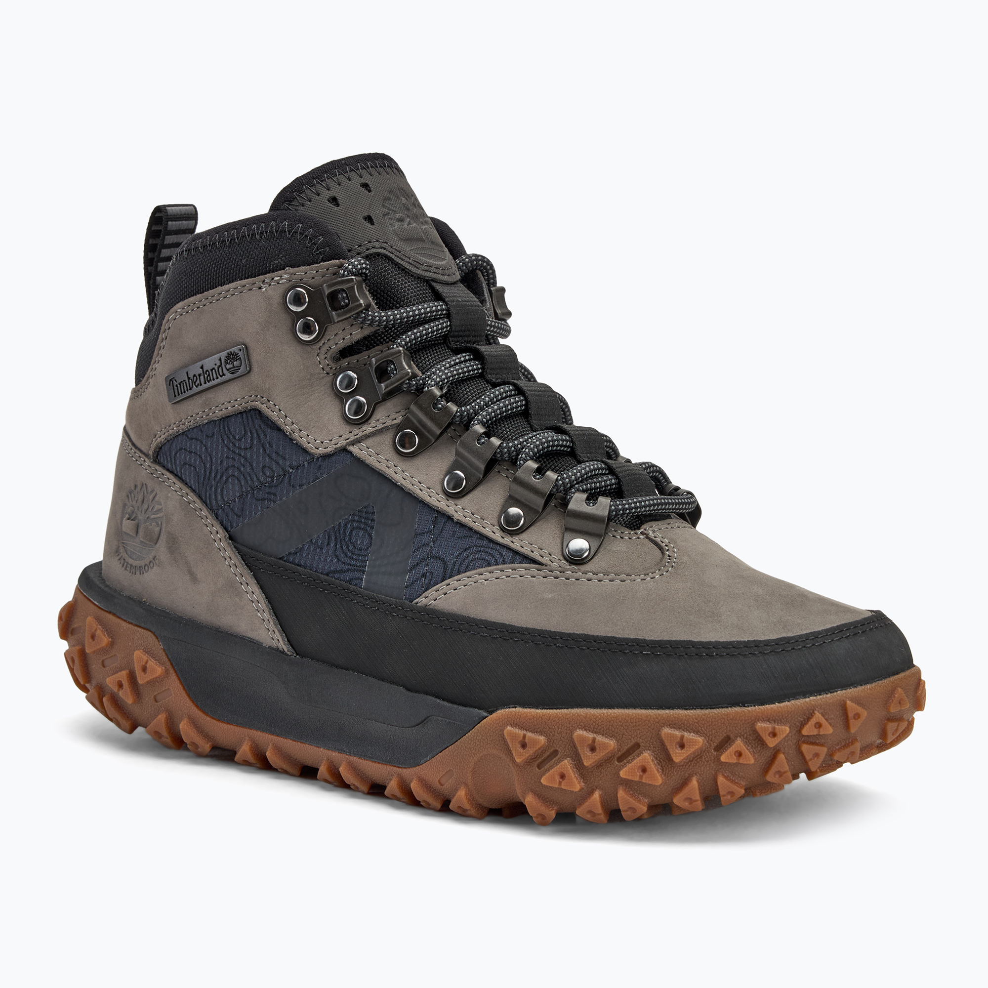 Timberland men's shoes Greenstride Motion 6 Mid medium grey nubuck (41 EU)