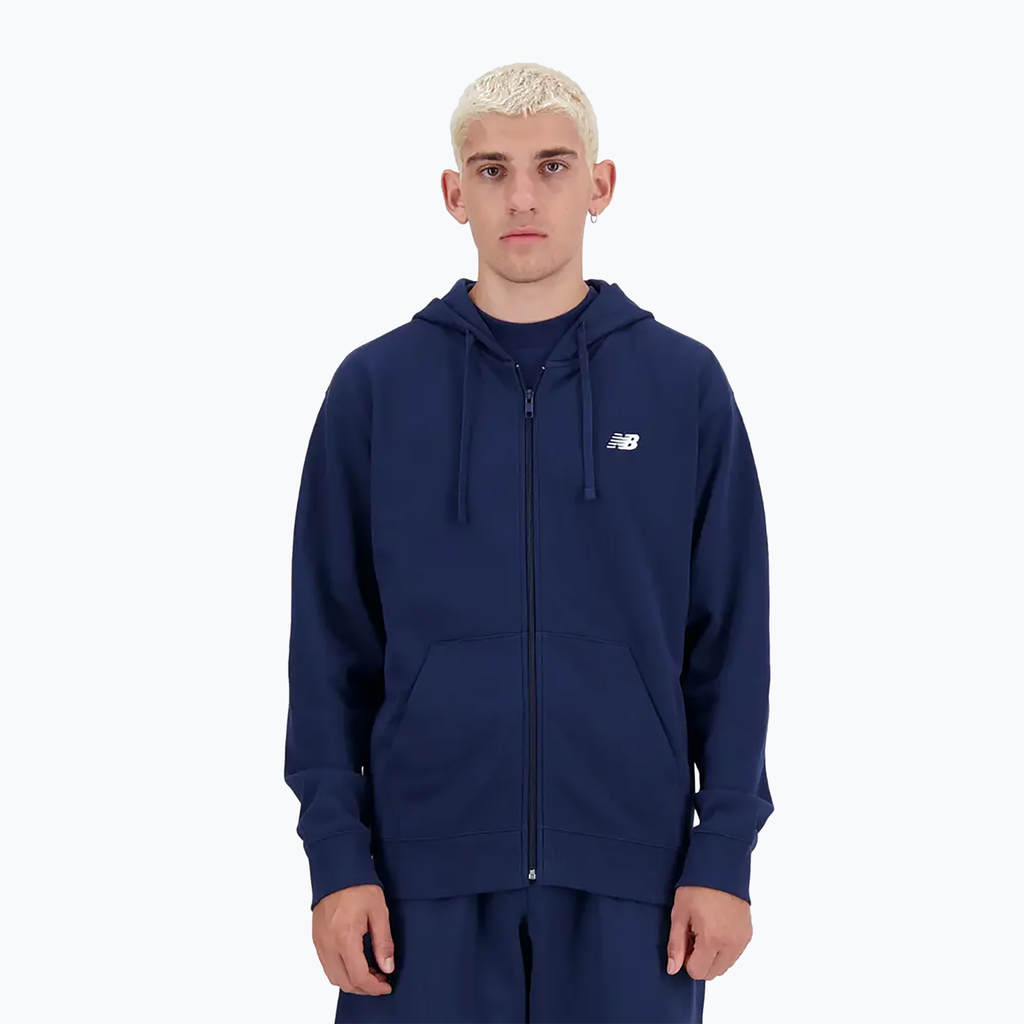 Men's New Balance Stacked Logo sweatshirt French navy (L)