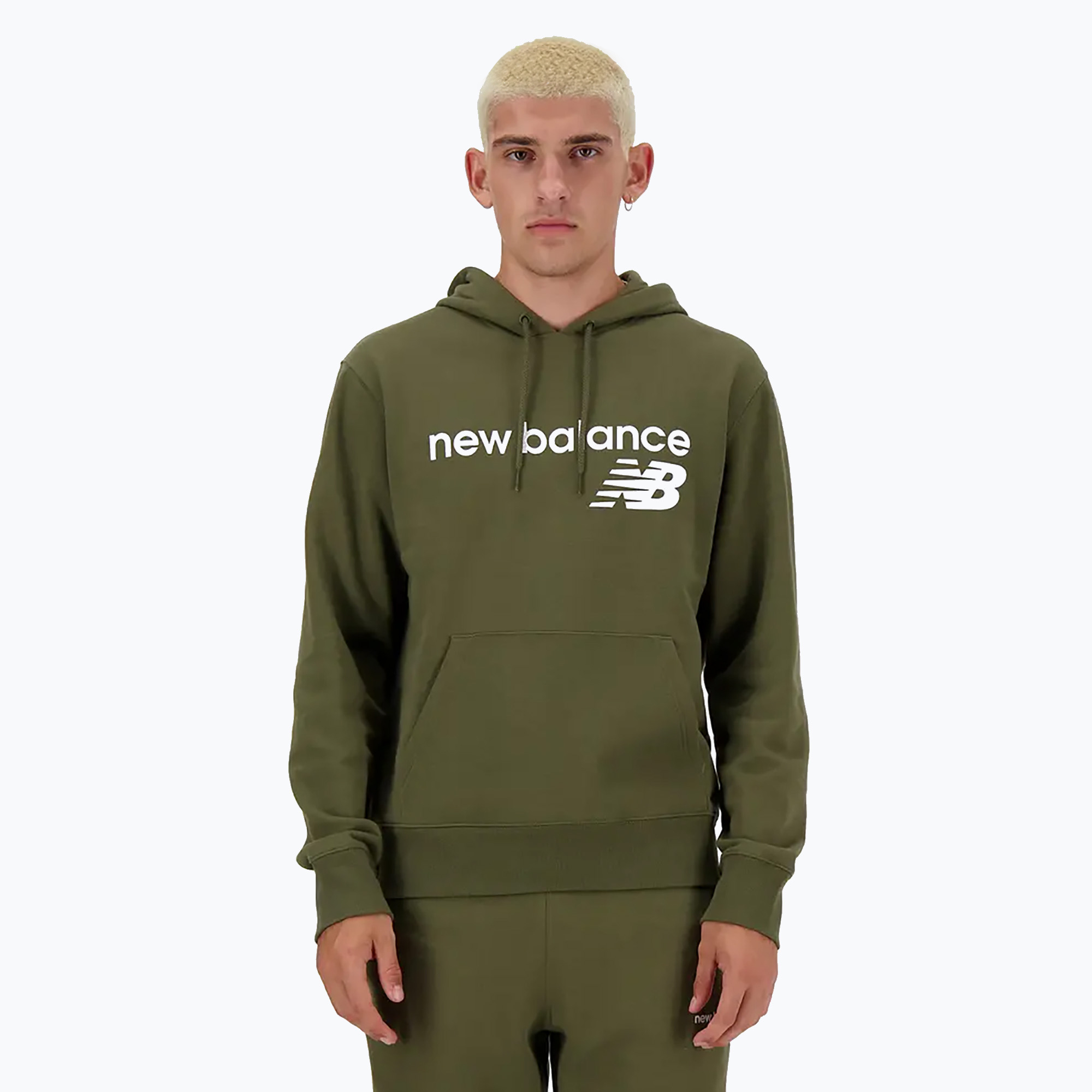 Men's New Balance Core Fleece Hoodie dark moss (M)