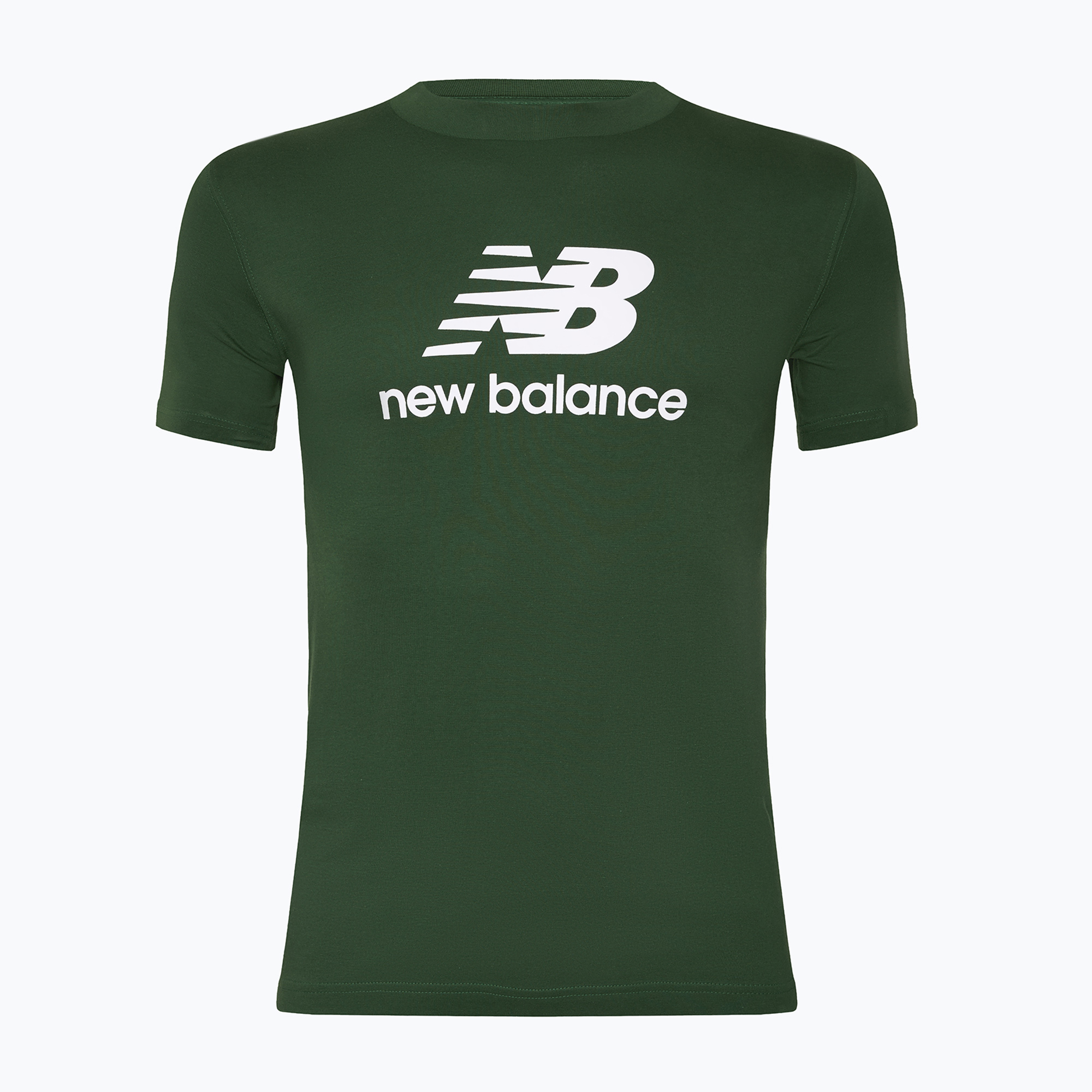 Men's New Balance Stacked Logo night watch green T-shirt (2XL)