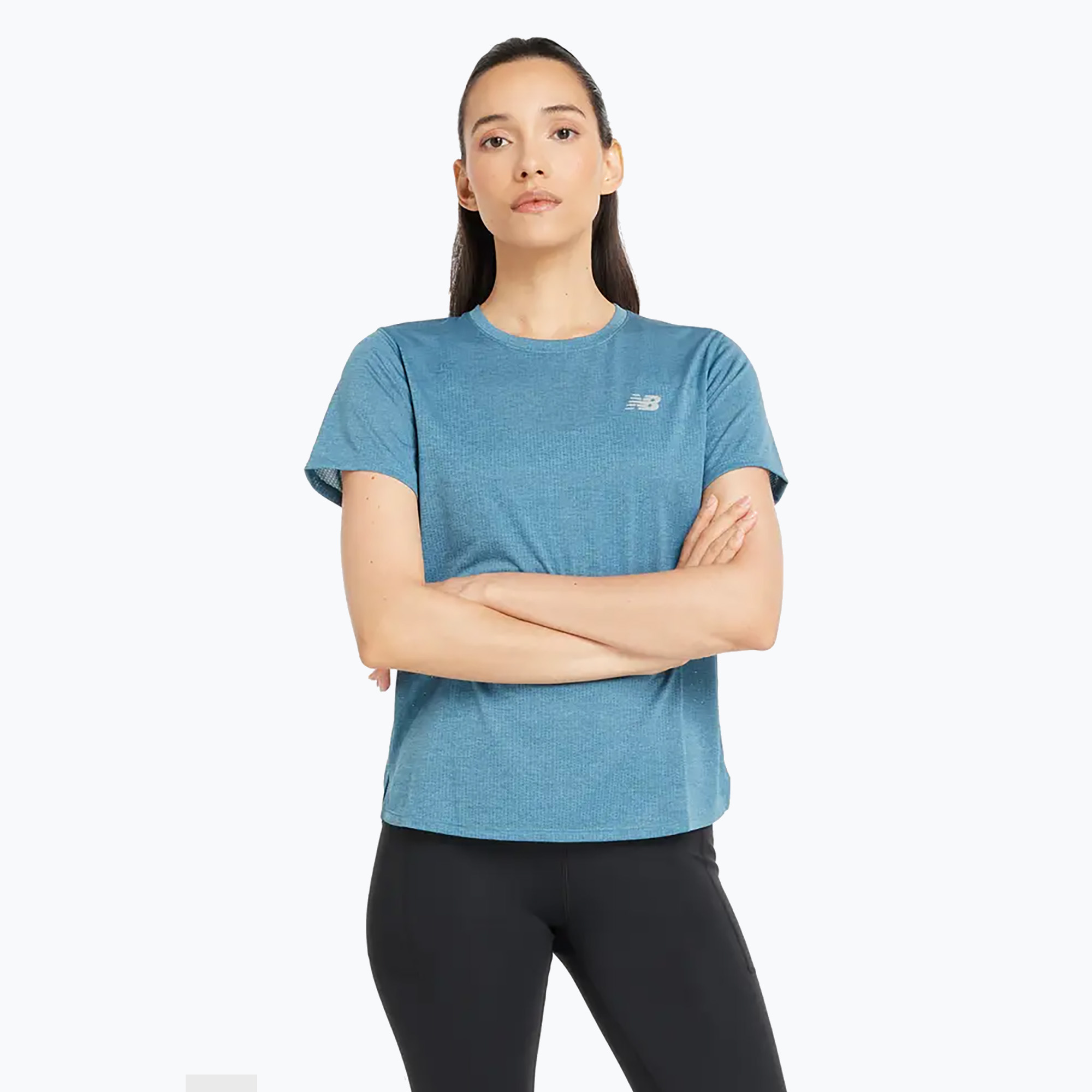 Women's New Balance Athletics terrarium heather t-shirt (XS)