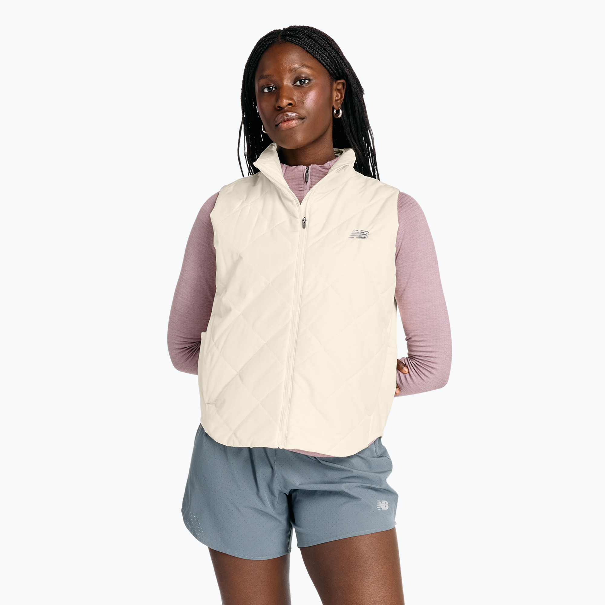 New Balance Quilted women's gilet linen (L)