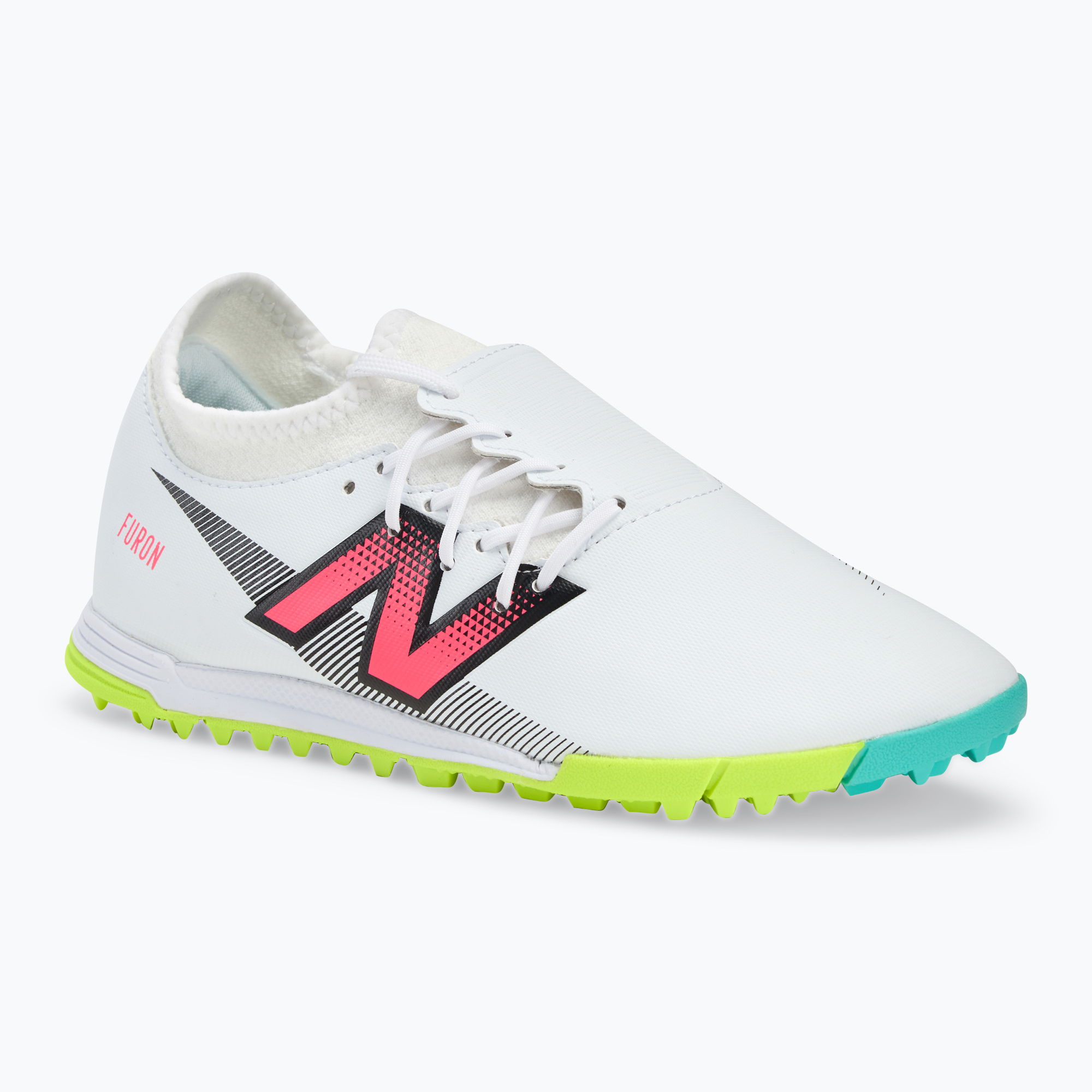 Men's football boots New Balance Furon Dispatch V7+ TF white (42 EU)