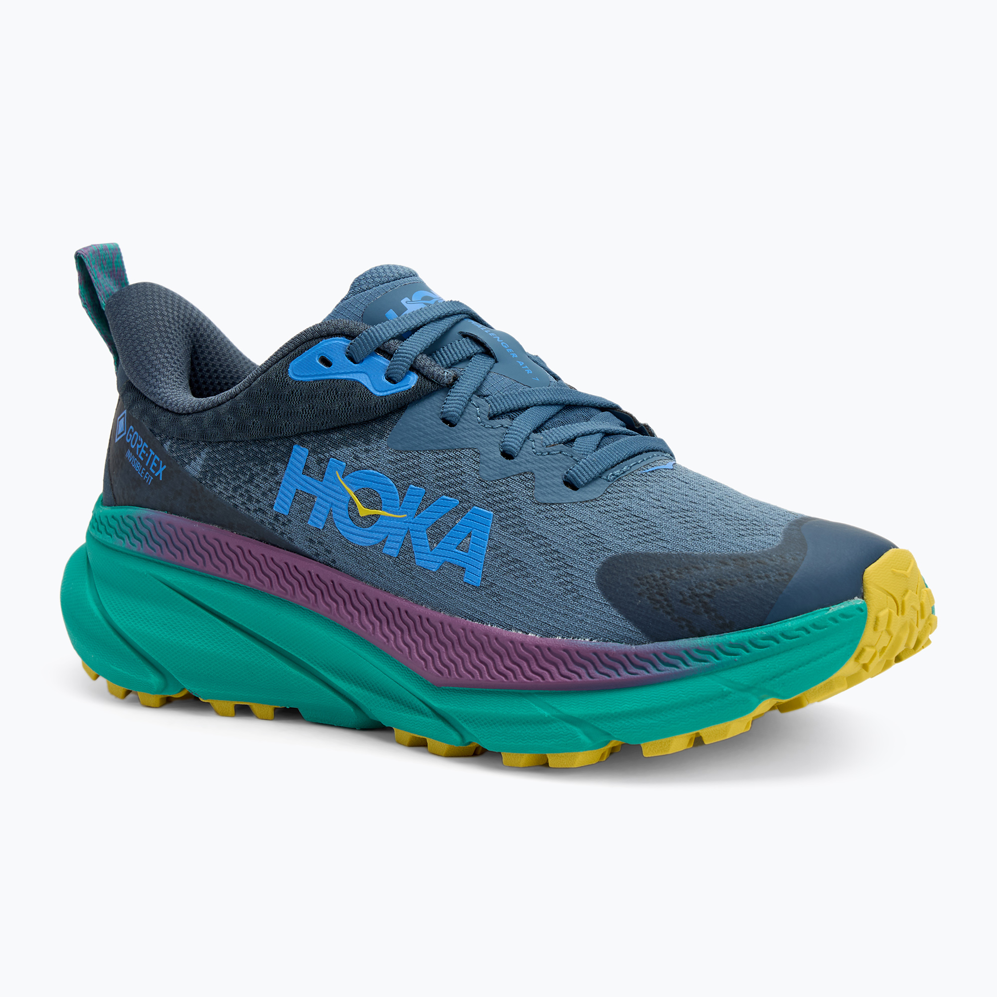 Women's running shoes HOKA Challenger 7 GTX real teal/tech green (36 2/3 EU)