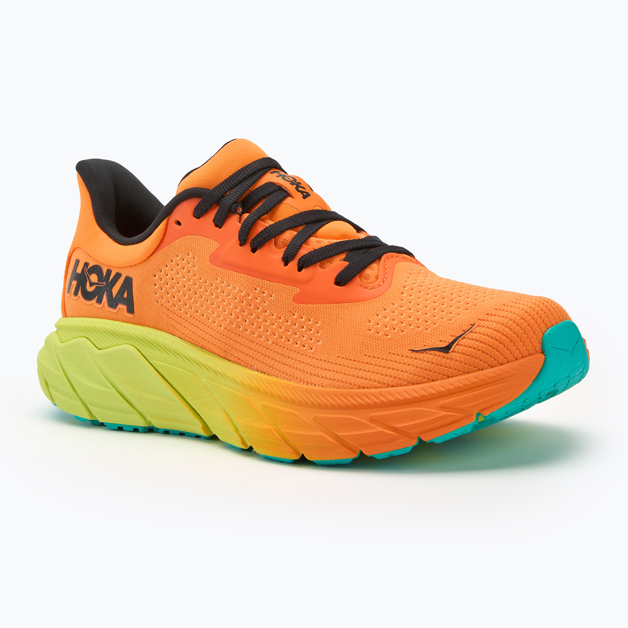 Men's running shoes HOKA Arahi 7 electric tangerine/black (45 1/3 EU)