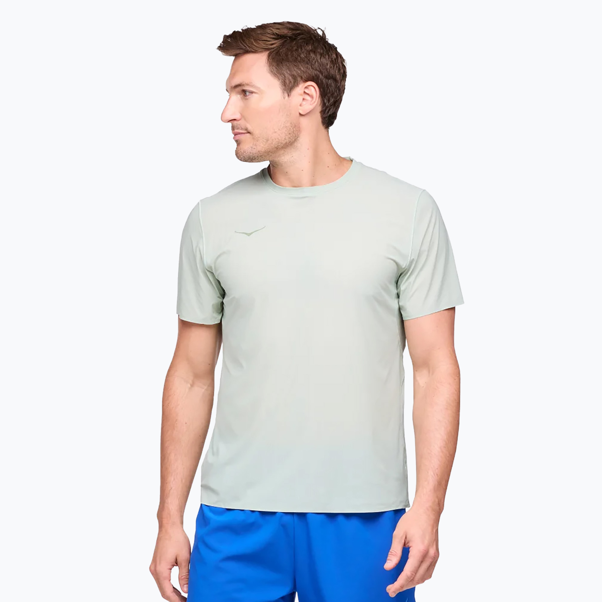 Men's HOKA Airolite Run aloe vera running shirt (XS)