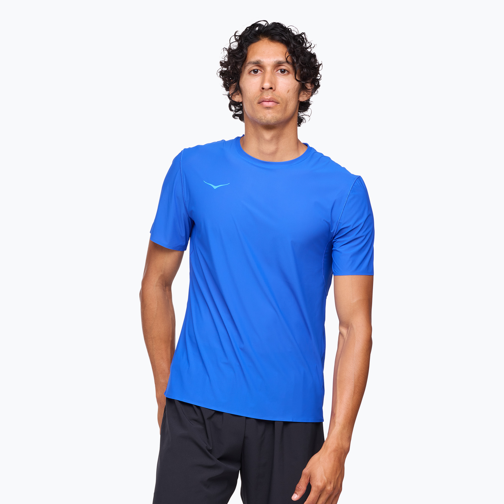 Men's HOKA Airolite Run ultramarine running shirt (S)