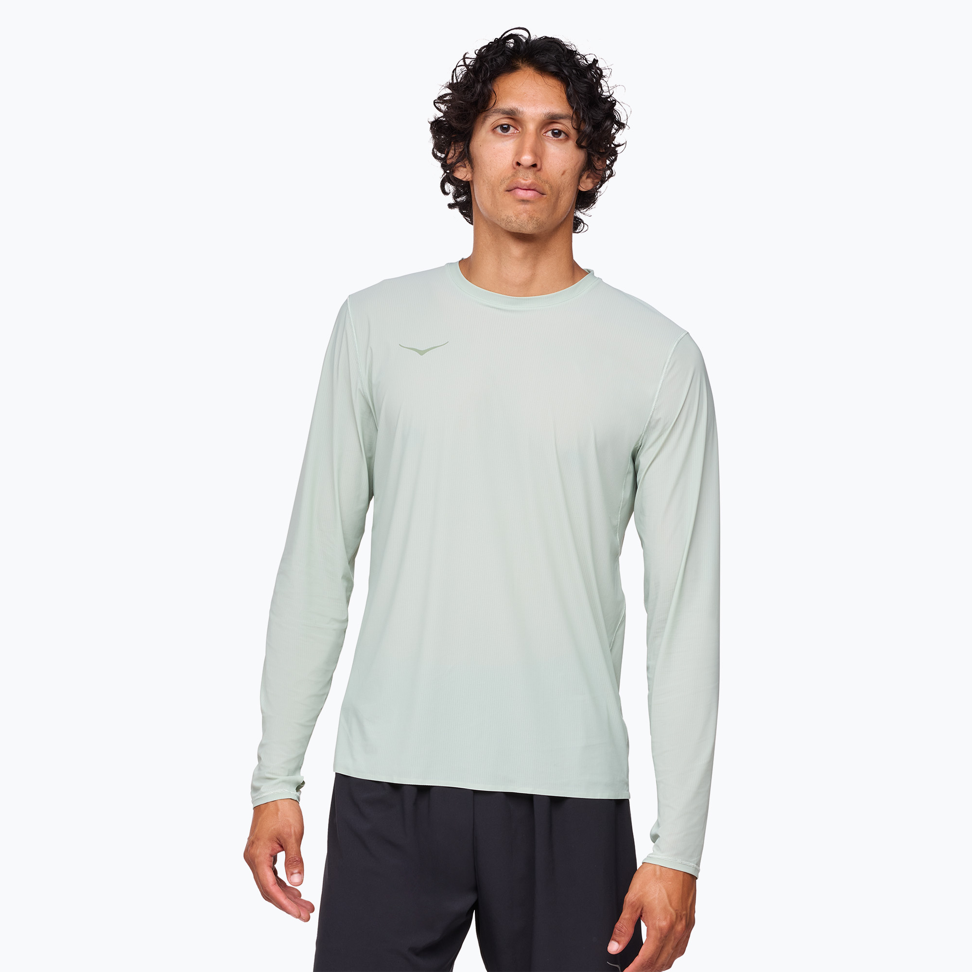 Men's HOKA Airolite Run aloe vera running longsleeve (S)