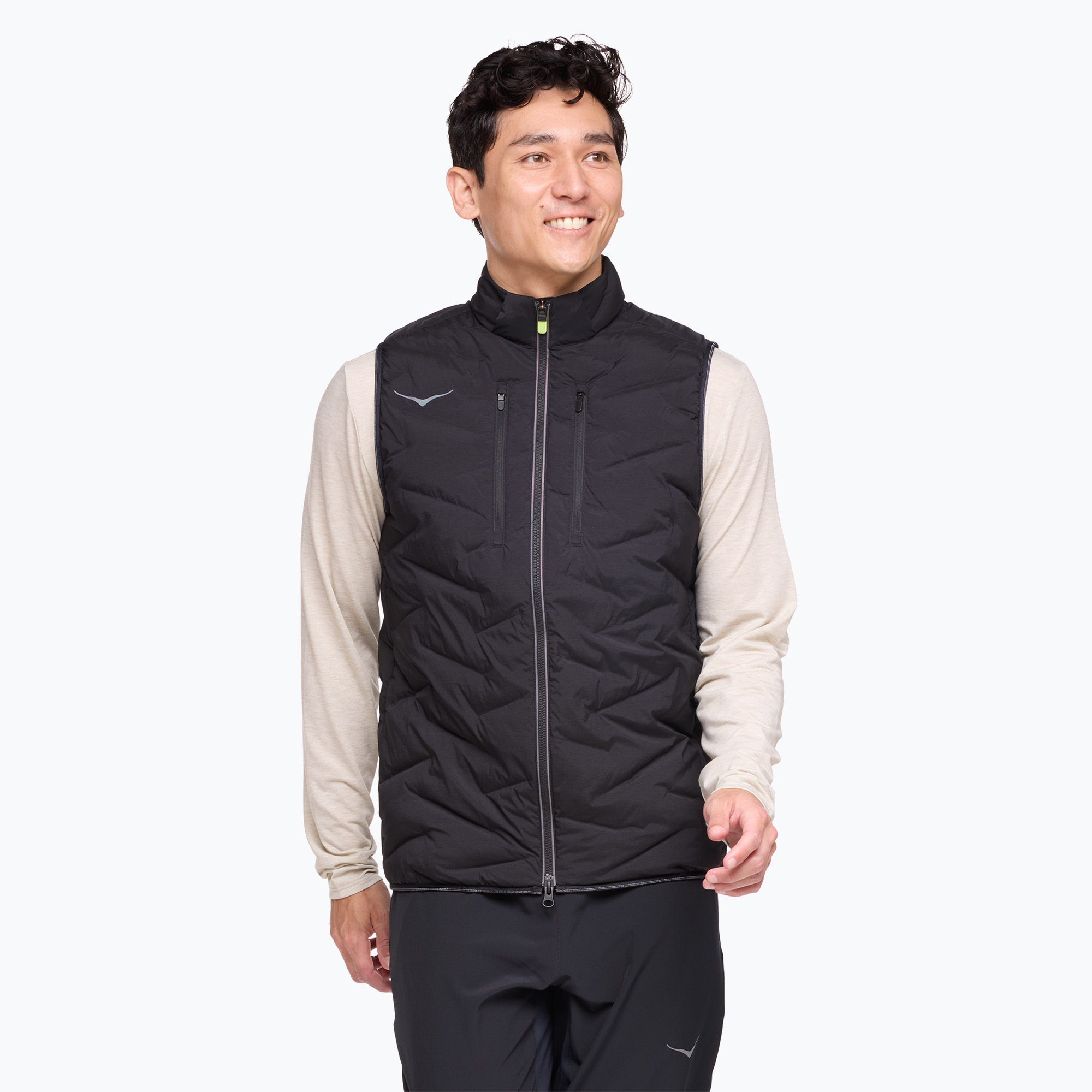 HOKA Skyfill men's running sleeve black (L)