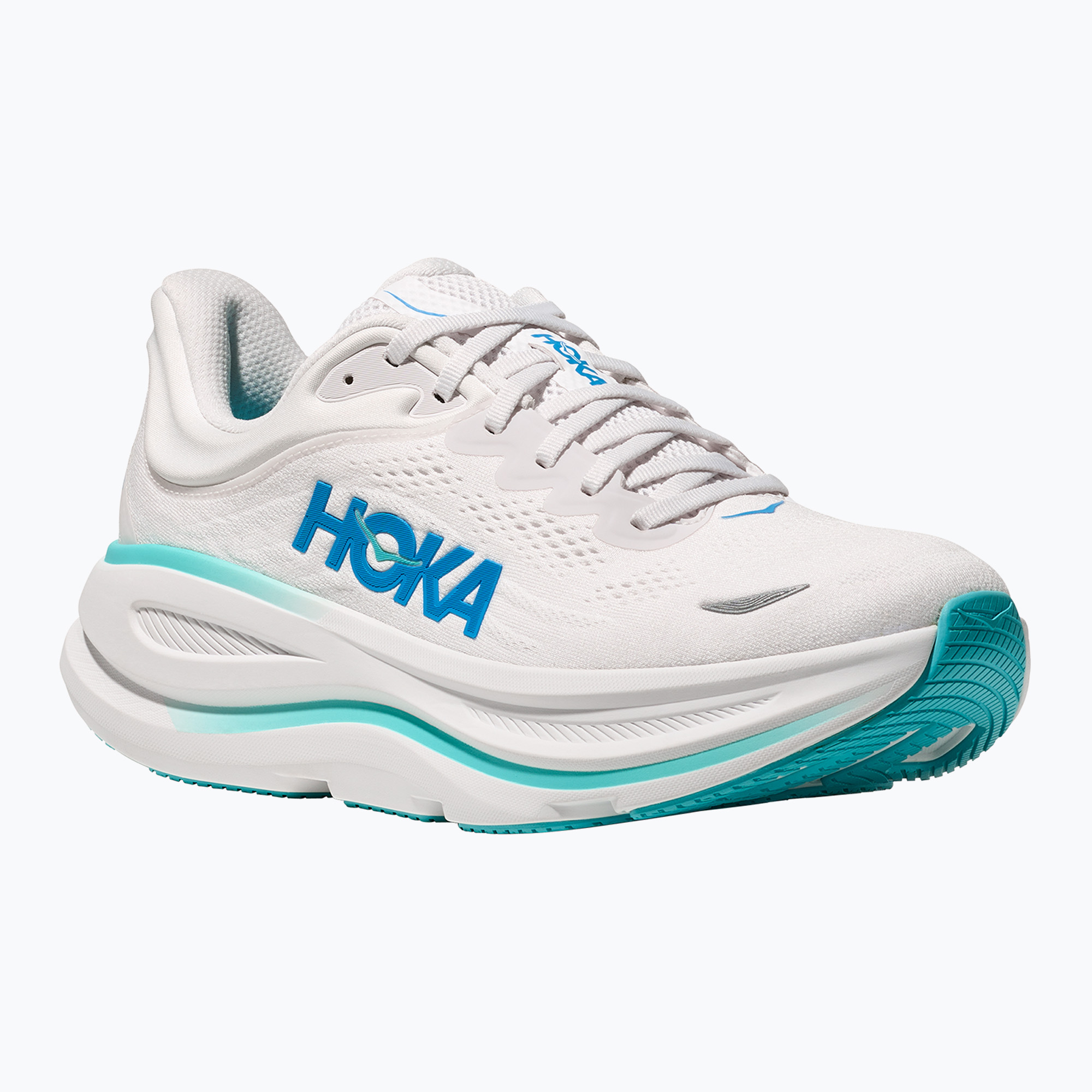 Men's running shoes HOKA Bondi 9 white/hoka blue (46 EU)