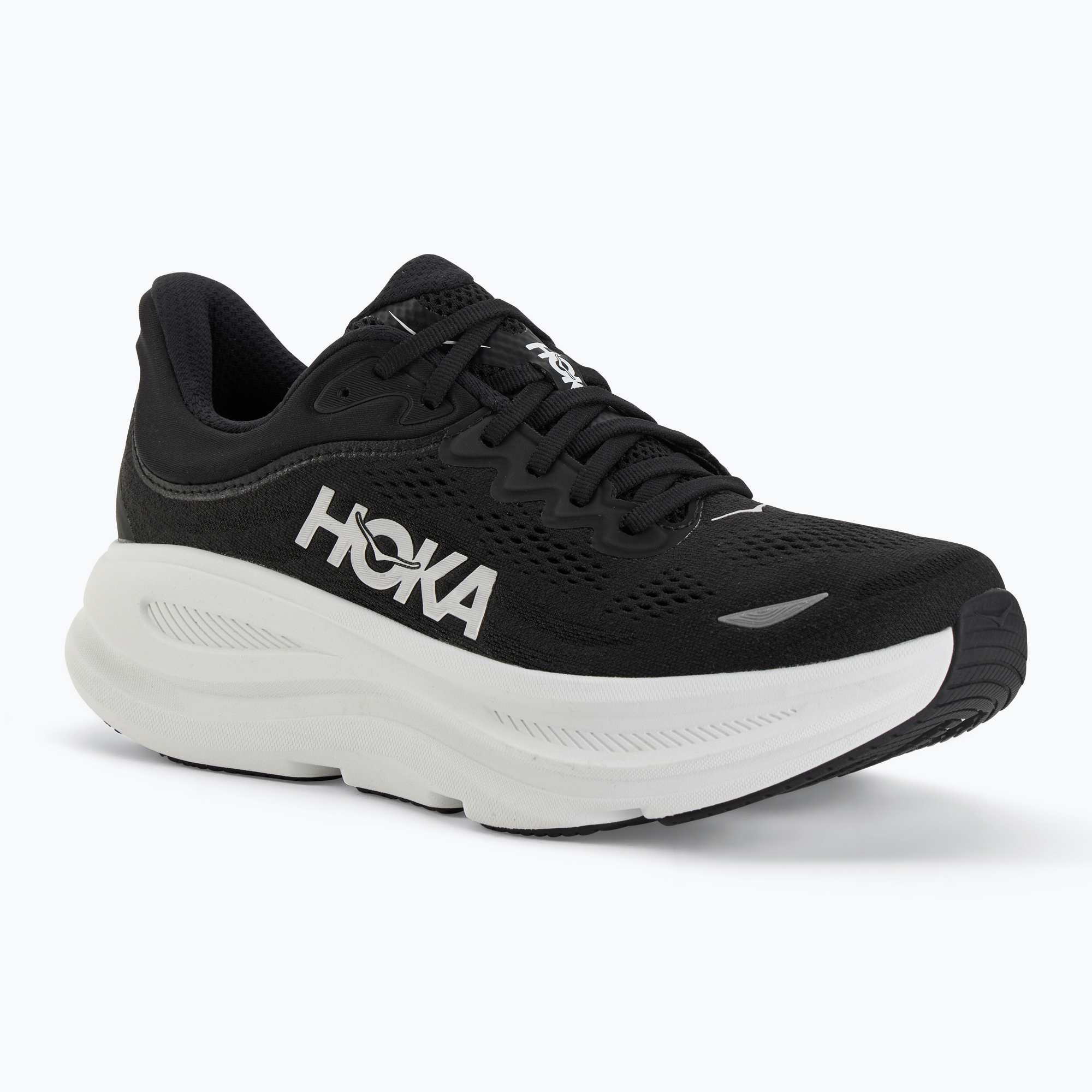 Men's running shoes HOKA Bondi 9 Wide black/white (40 2/3 EU)