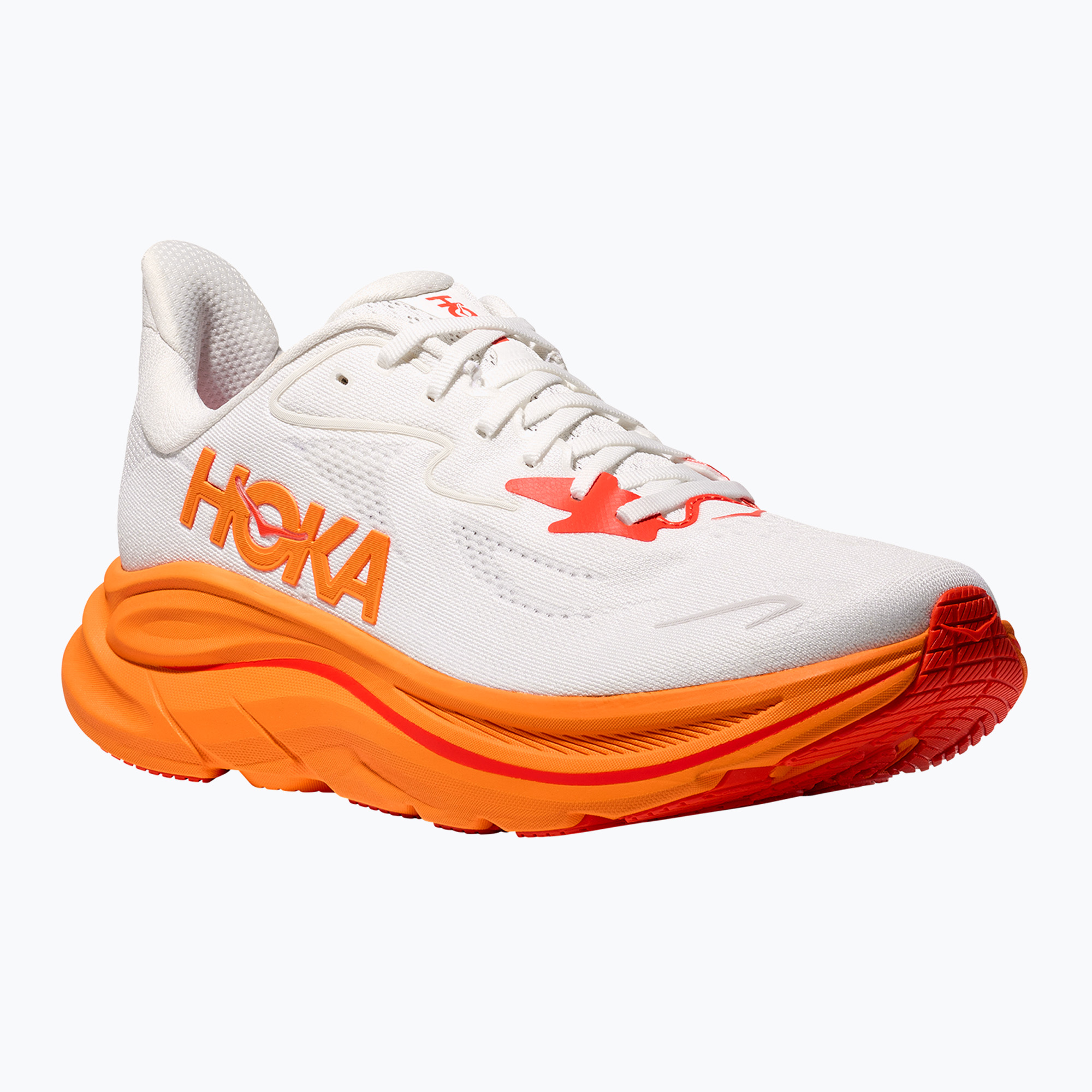 Women's running shoes HOKA Clifton 10 frost/orange zest