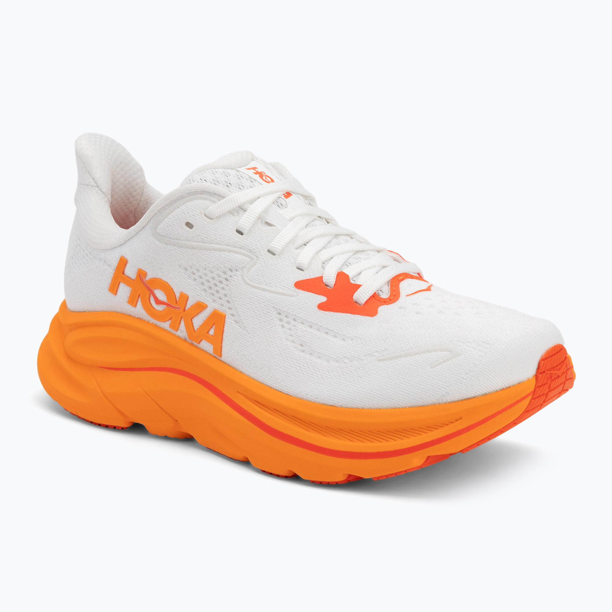 Women's running shoes HOKA Clifton 10 frost/orange zest