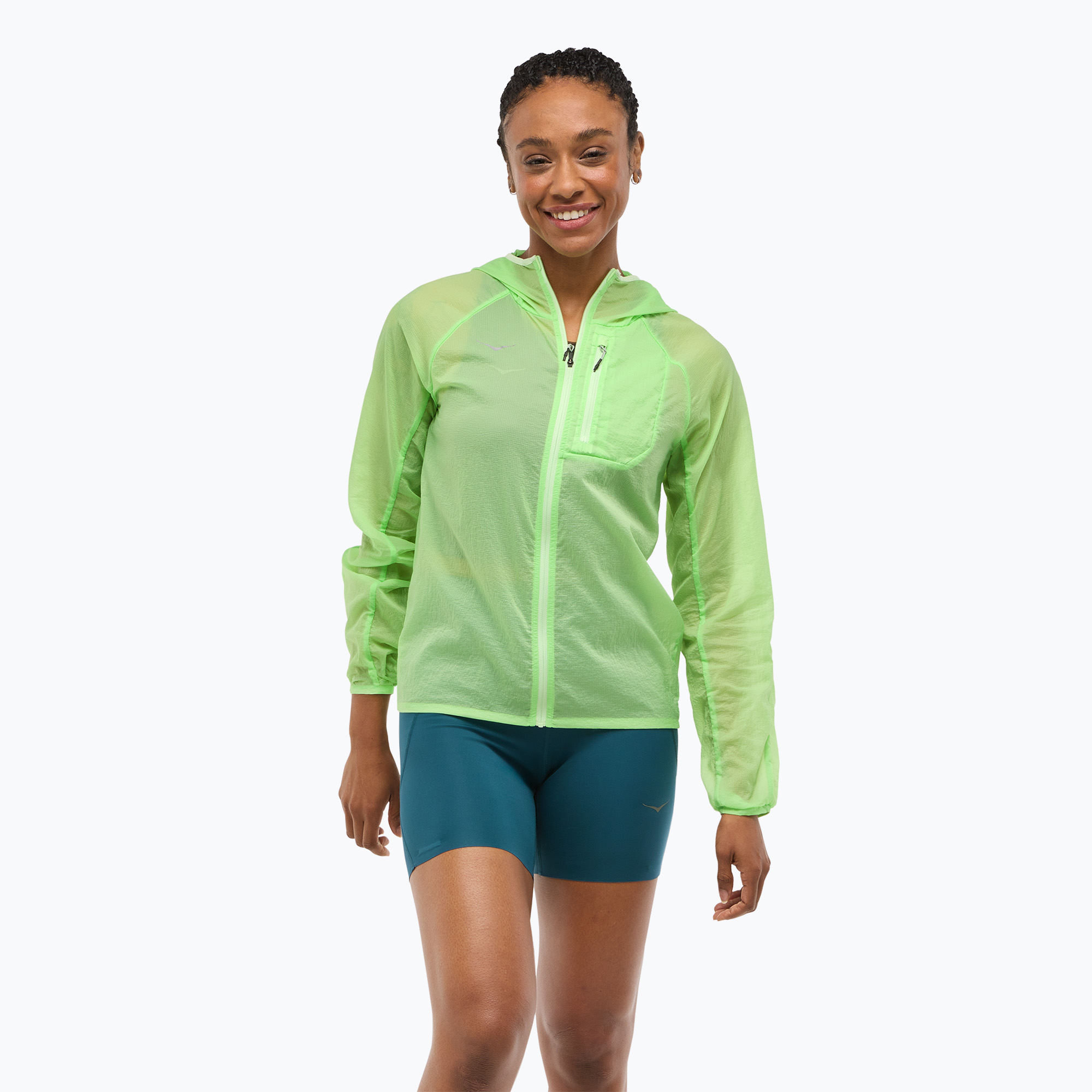 Women's running jacket HOKA Skyflow tart apple (XS)