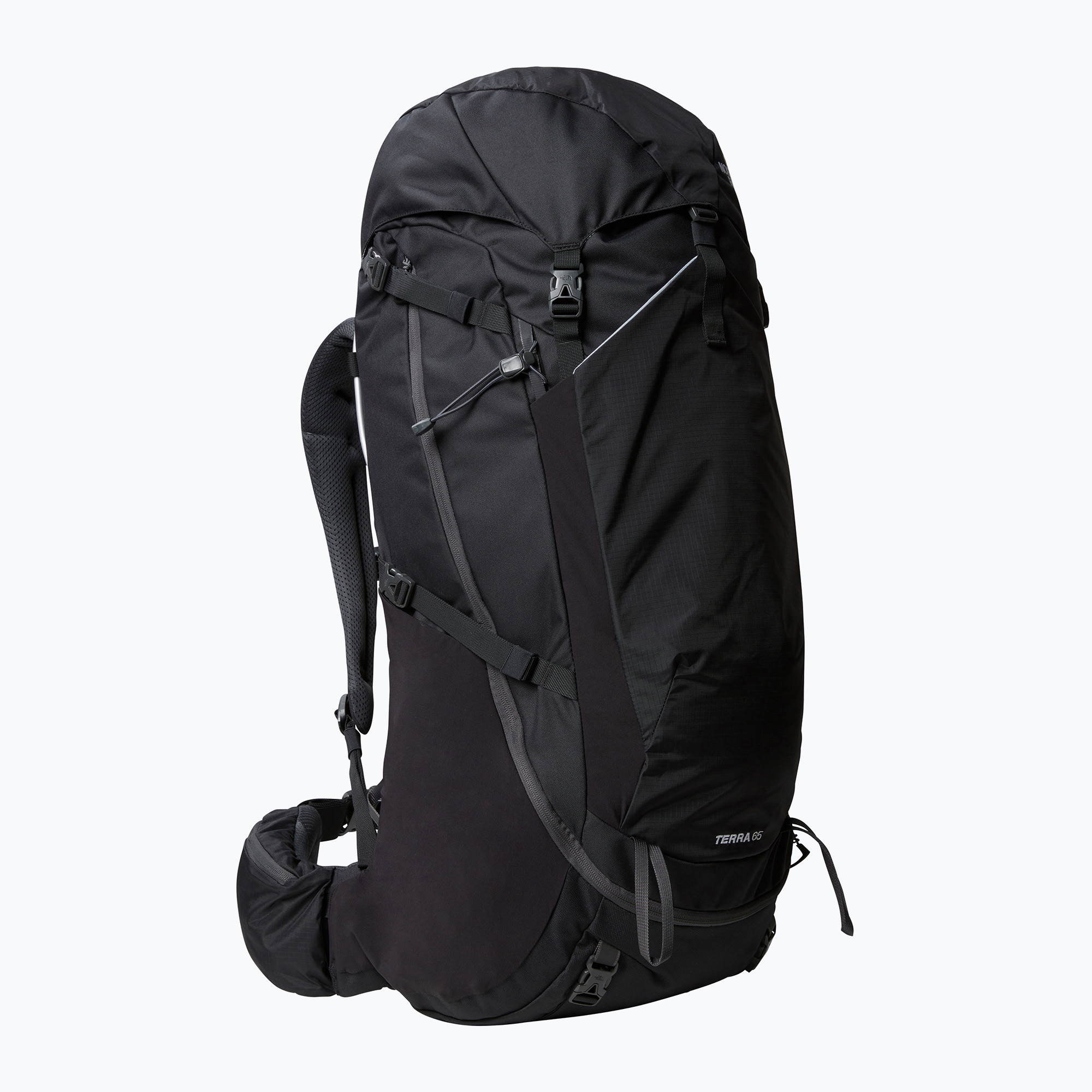 Men's trekking backpack The North Face Terra 65 l black/asphalt grey (L-XL (65 l))