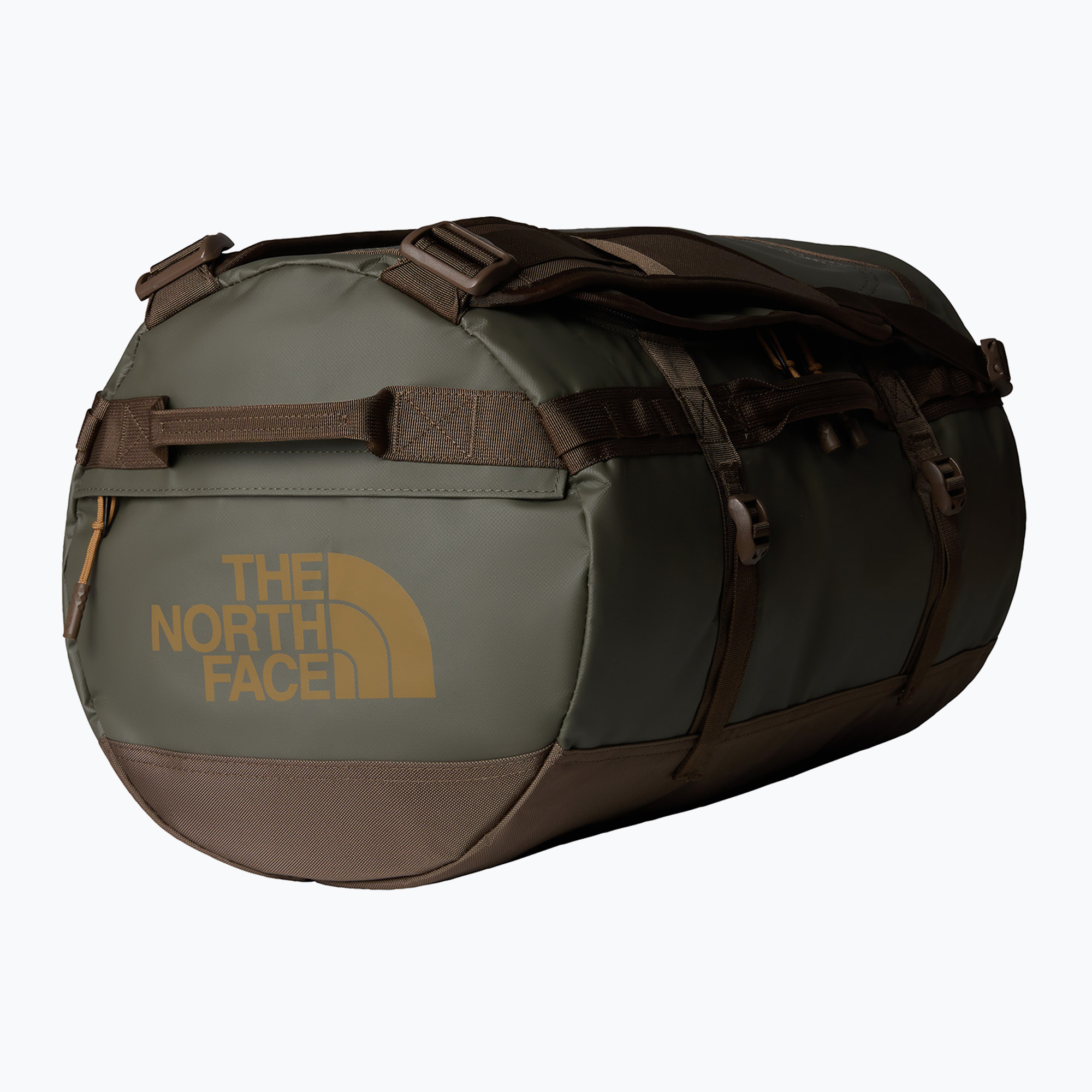 The North Face Base Camp Duffel S 50 l travel bag new taupe green/smokey brown/utility brown (S)