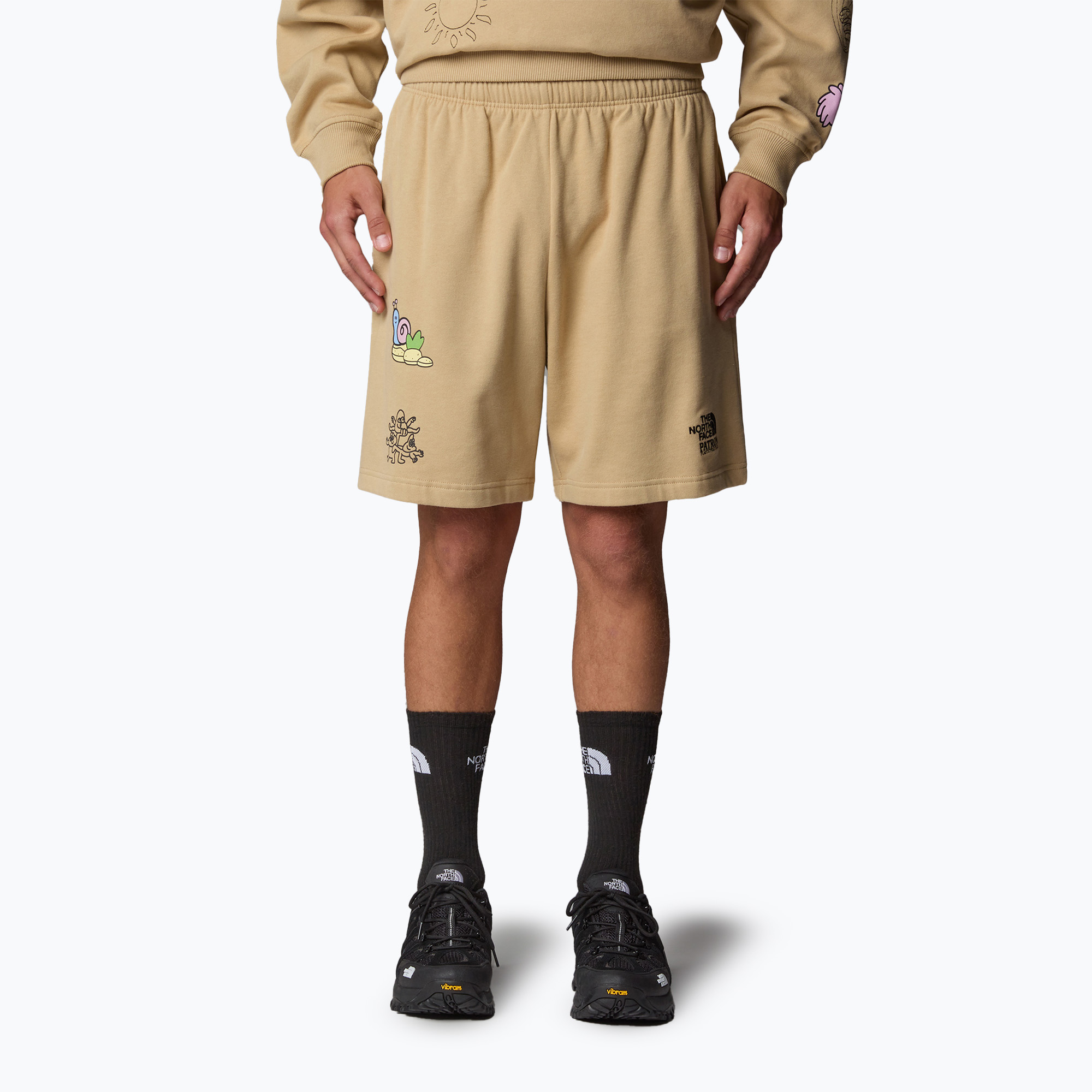The North Face Mountain Cleanup Relaxed khaki stone shorts (XS/Reg)