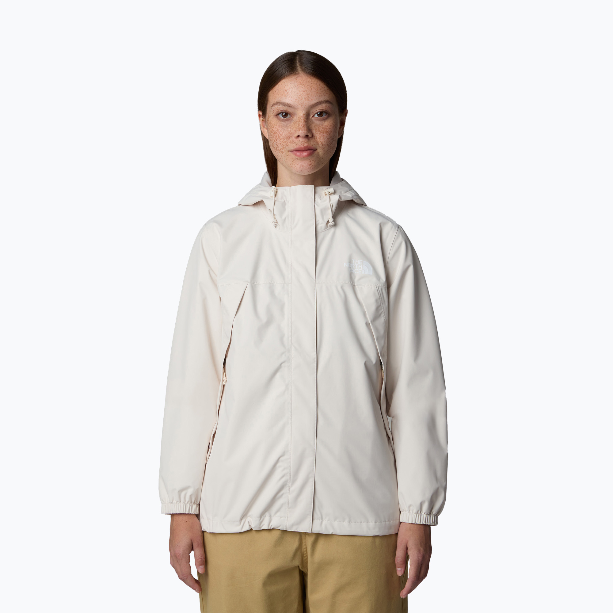 Women's wind jacket The North Face Antora Rain white dune (XXS)