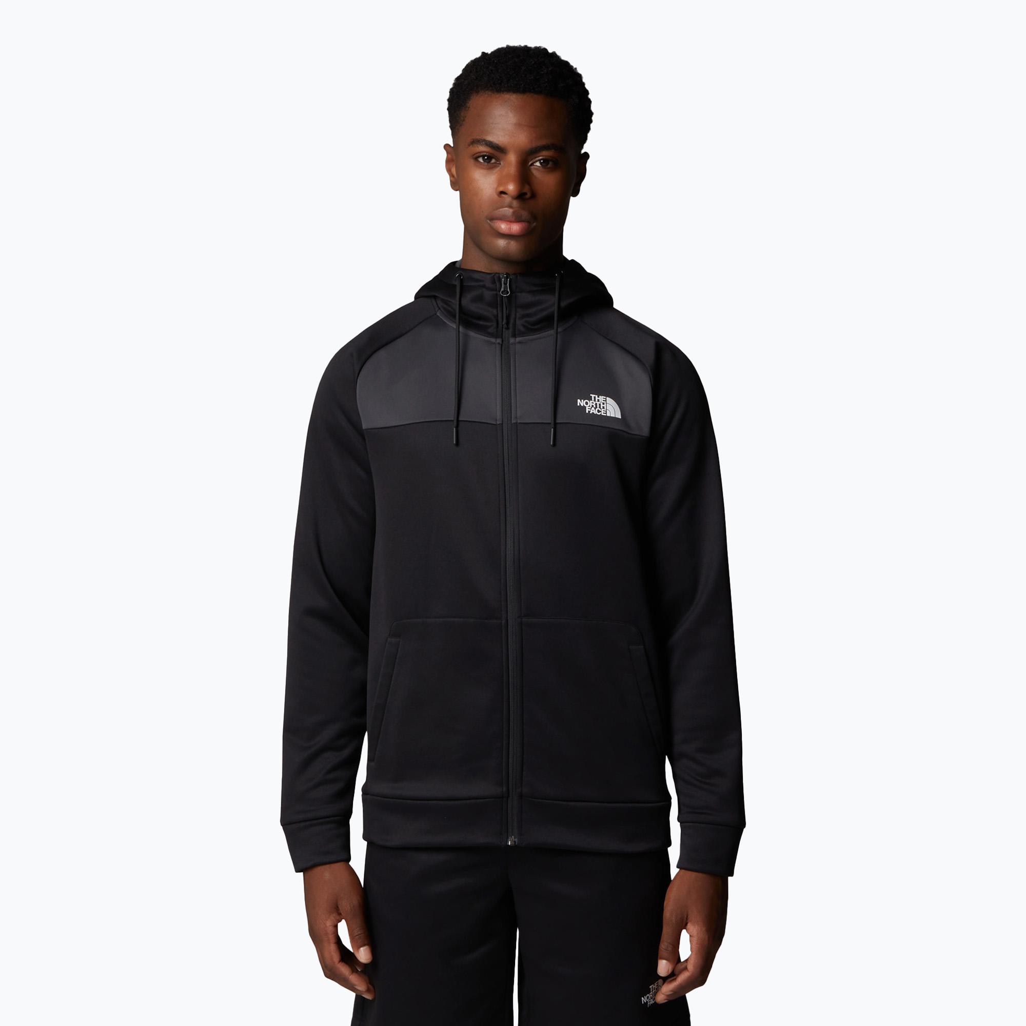 Men's sweatshirt The North Face Reaxion Fleece Full Zip Hoodie tnf black/asphalt grey (M)