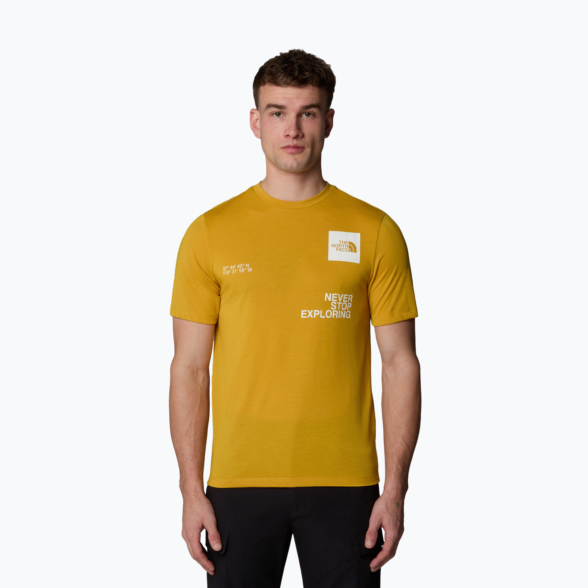 Men's T-shirt The North Face Mountain Foundation Coordinates Tee turmeric (XL)