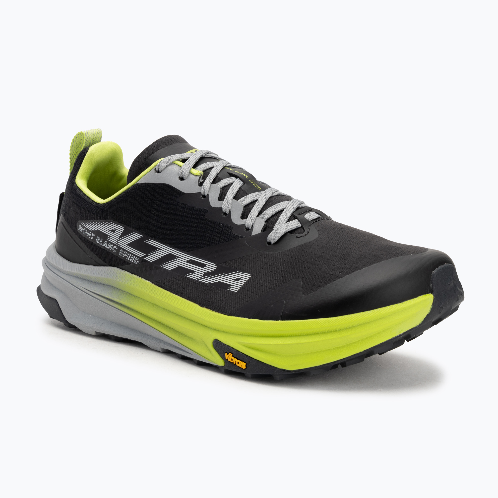 Men's running shoes Altra Mont Blanc Speed black/lime (45 EU)