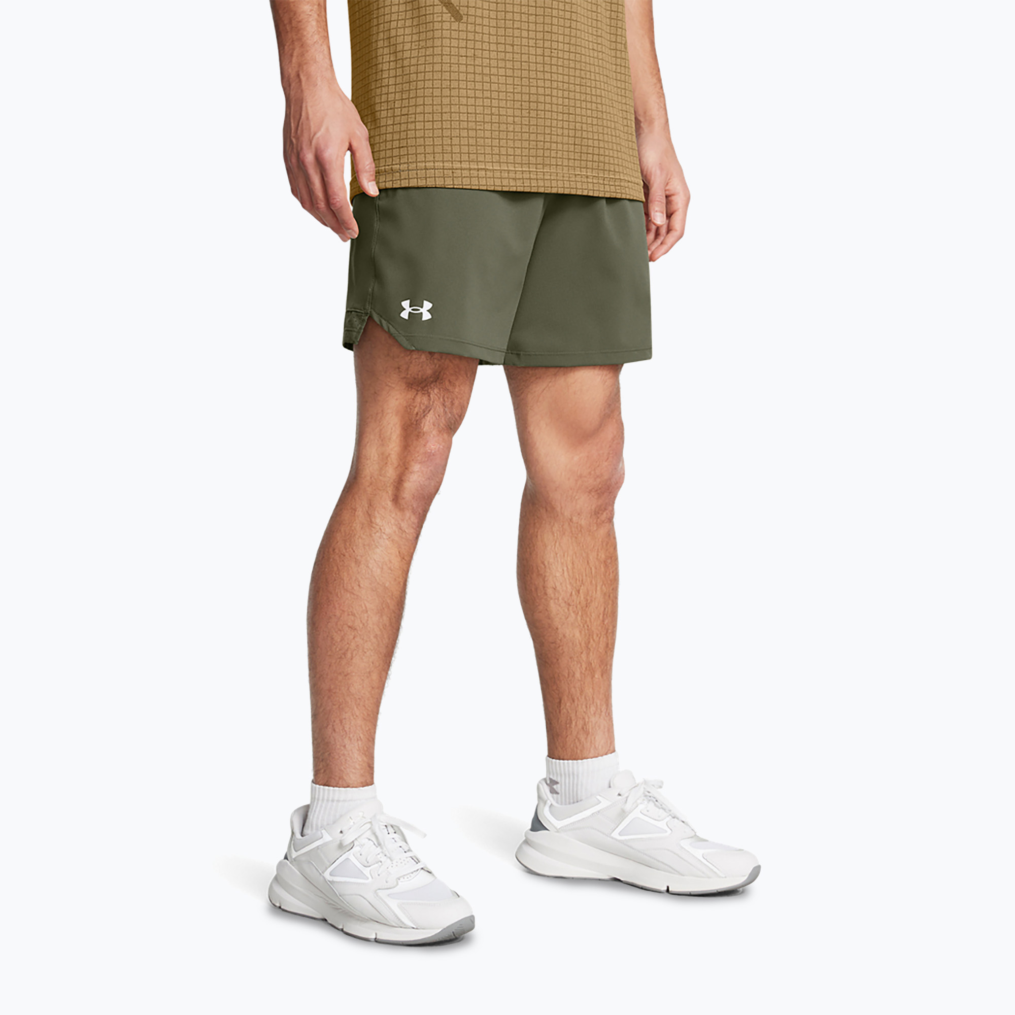 Under Armour men's training shorts UA Vanish Woven 6in marine green/white (XXL)